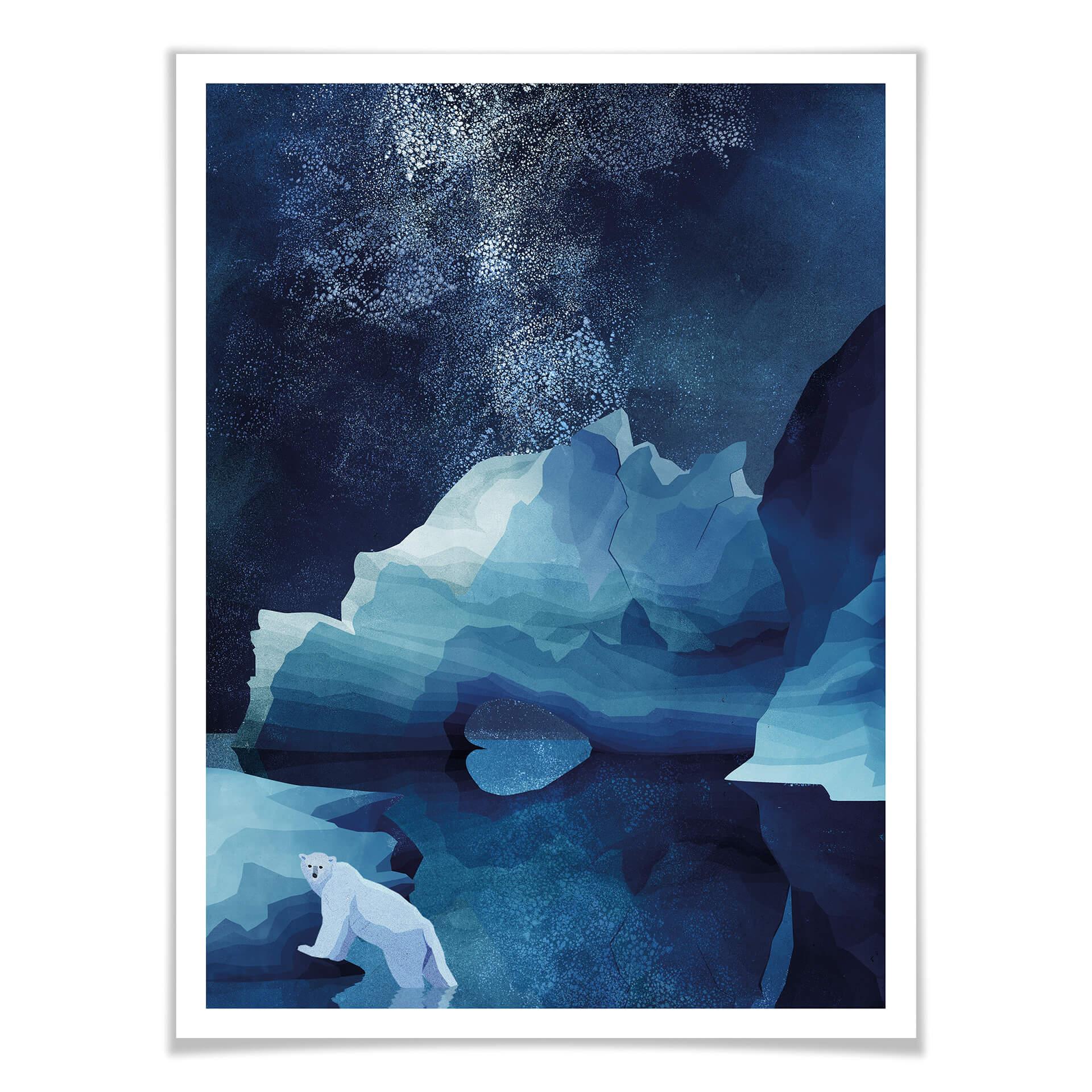 Póster Goed Blauw - El oso polar