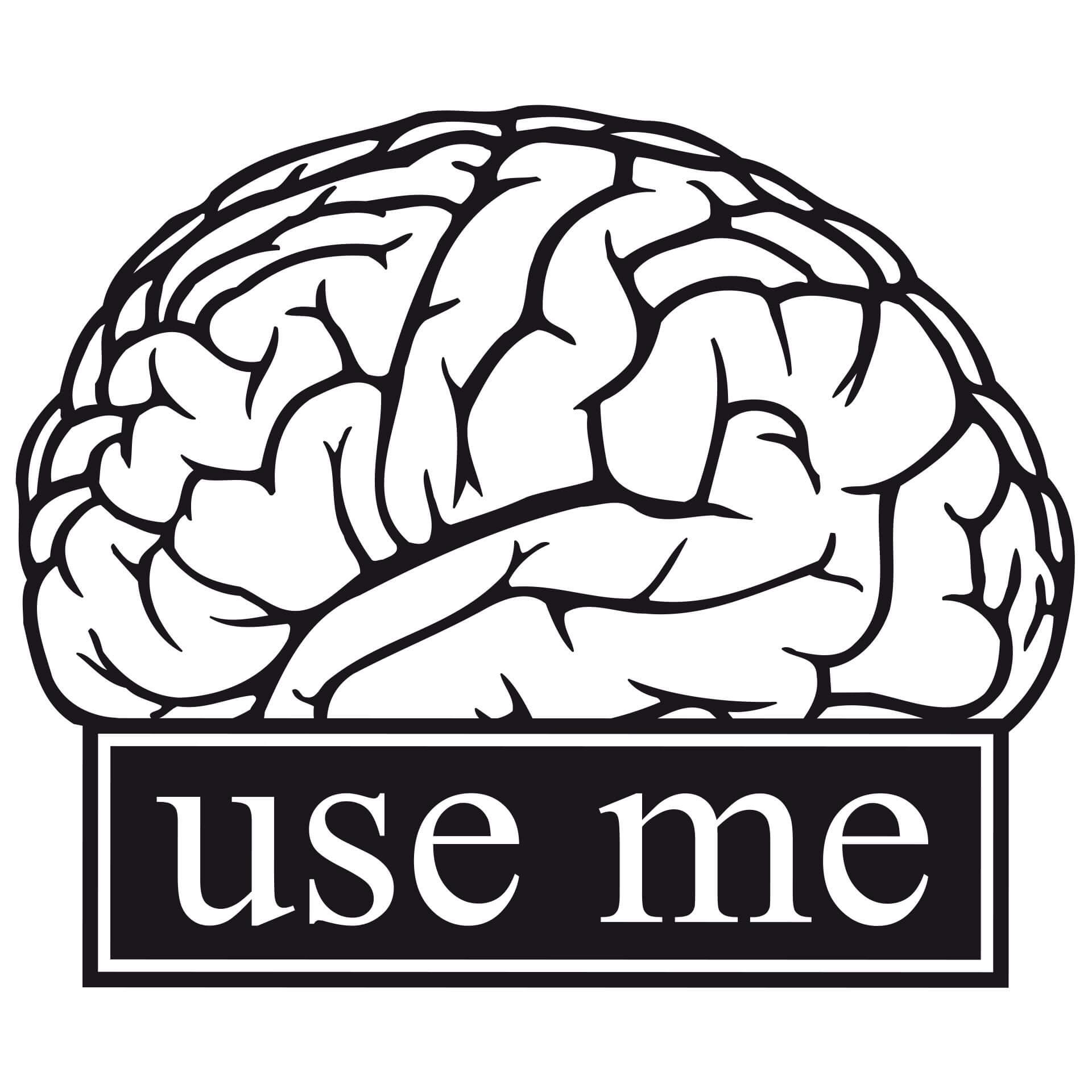 Muursticker Use me