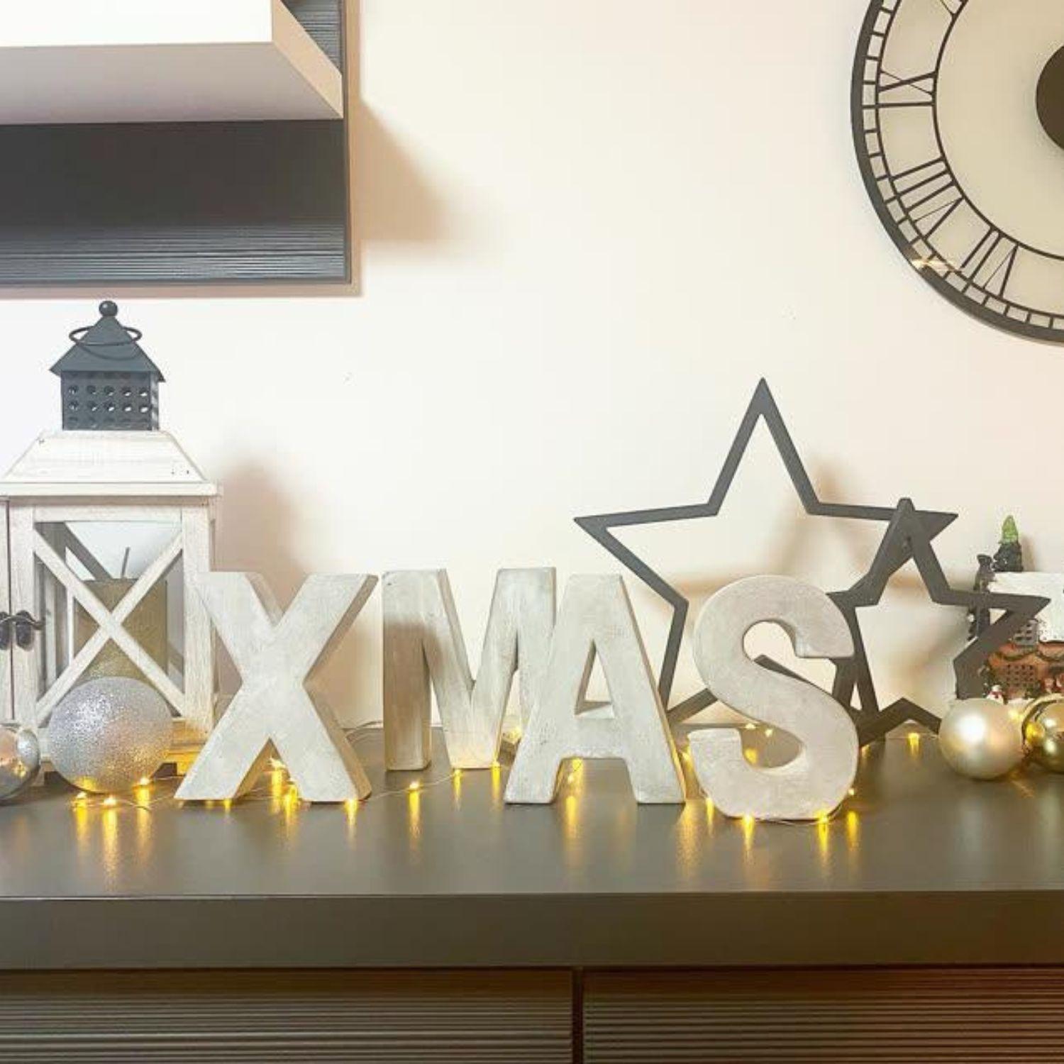 Decoración en madera MDF estrella 02