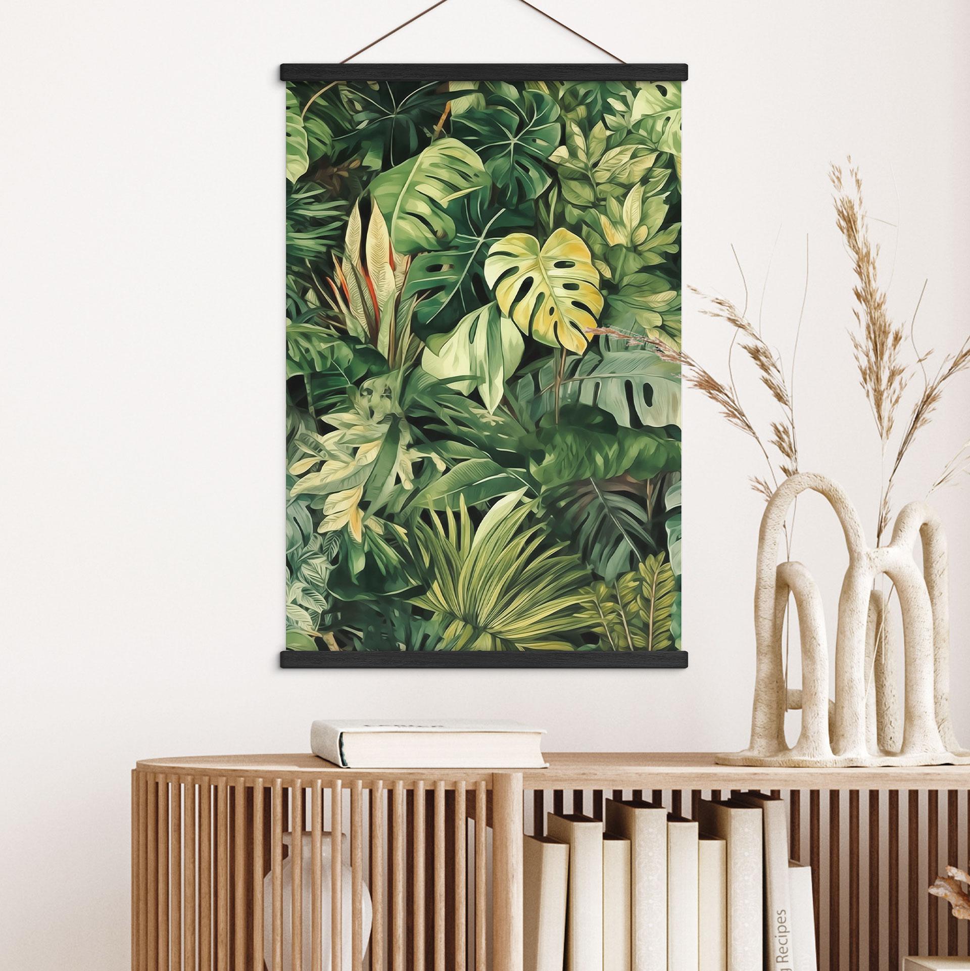 Tekstil plakat med jungleplanter - Jaszke