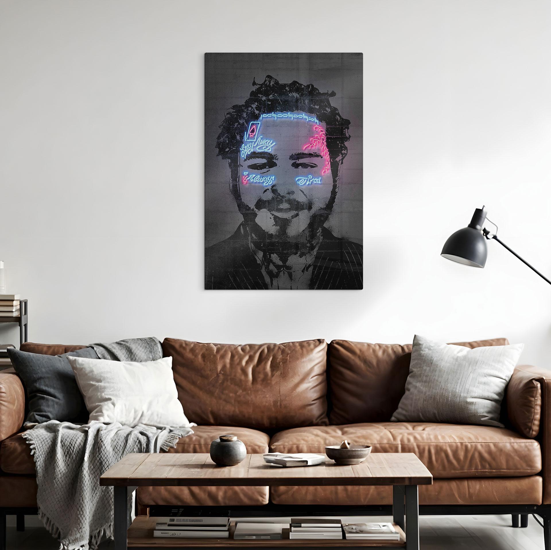 Glasbillede - Plakat Malone - Mielu