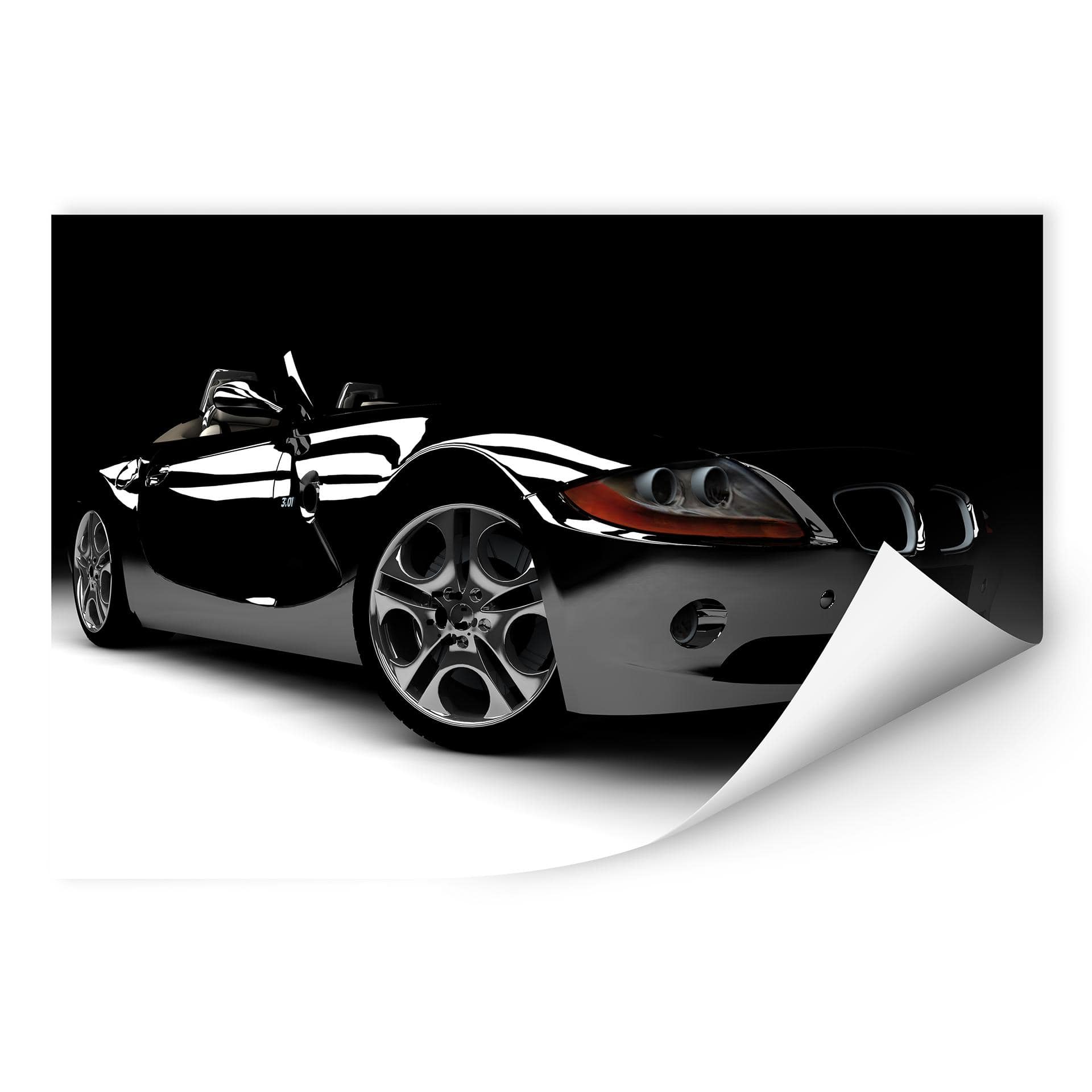 Zelfklevende Poster - Black Car