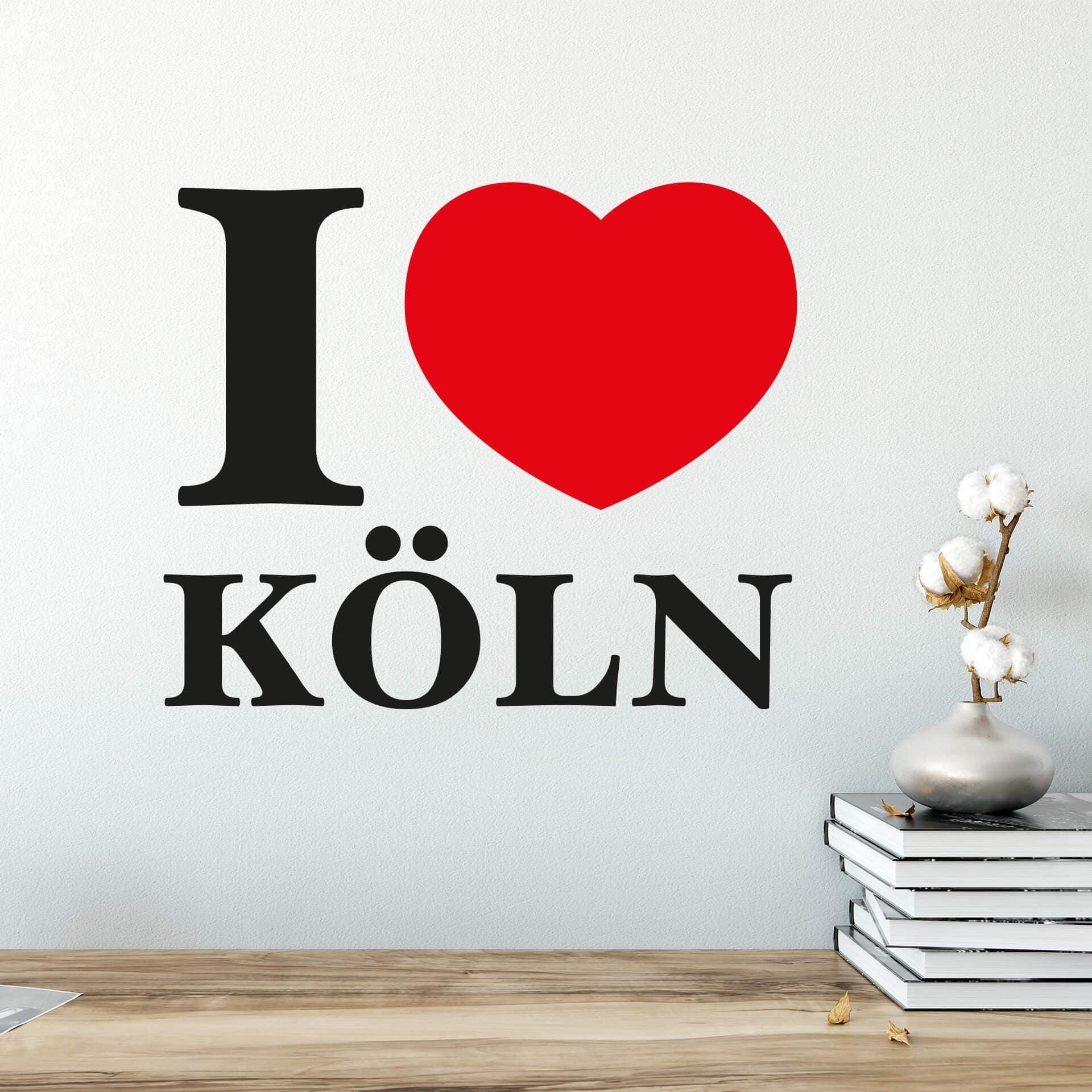 Wallsticker - I love Köln