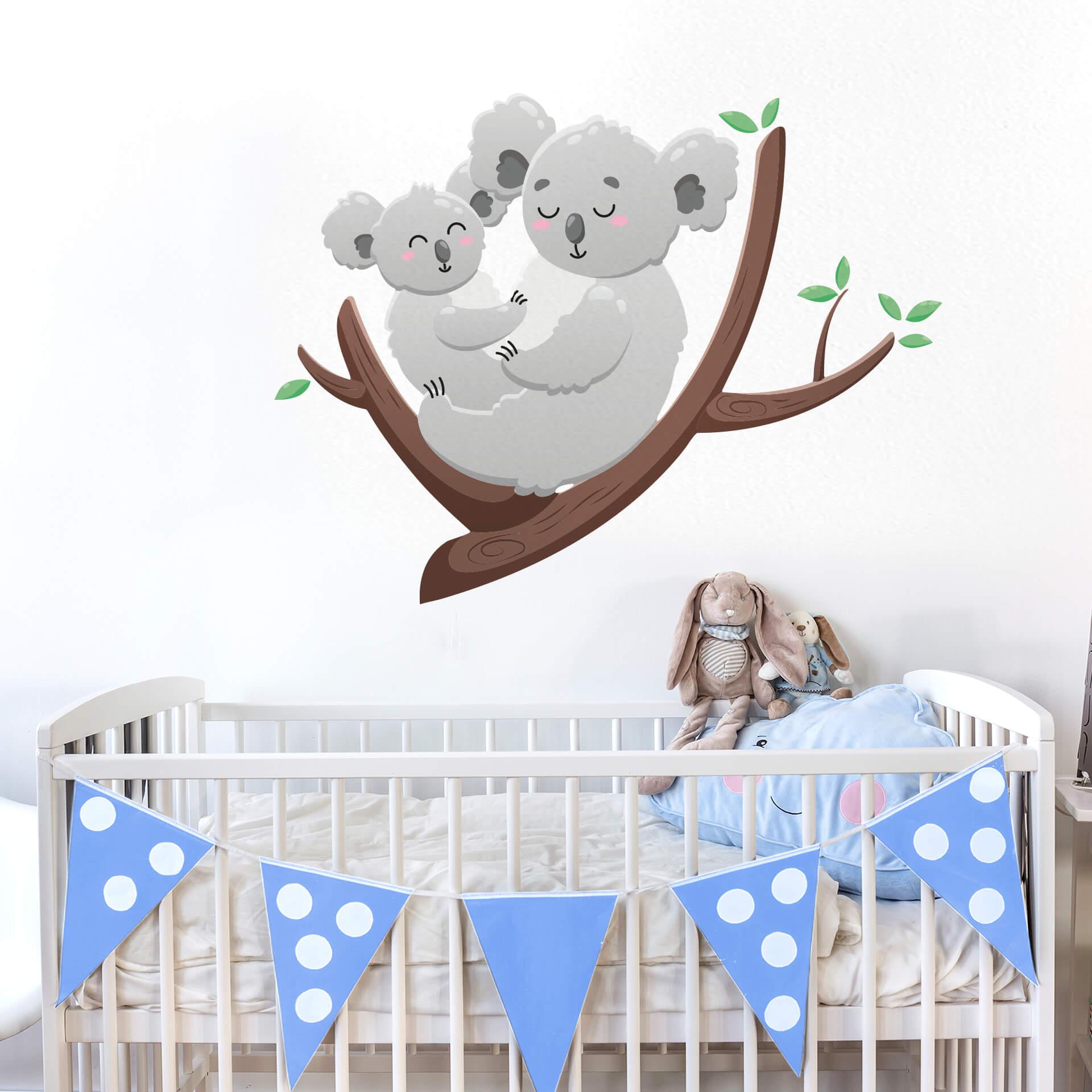 Muursticker Koala Moederliefde