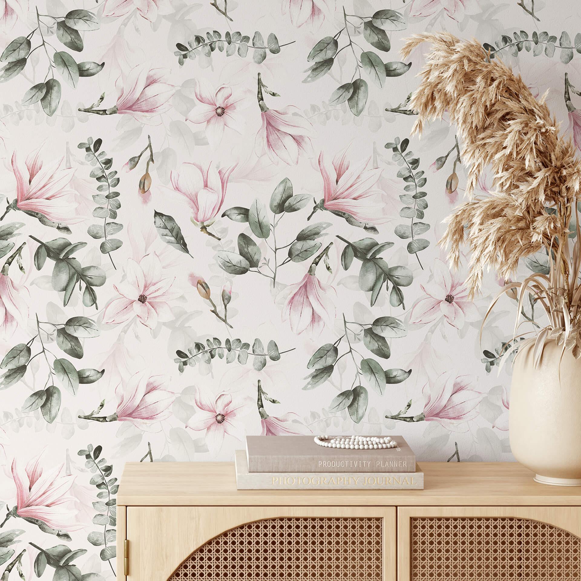 Carta da parati a motivi UN Designs - giardino magnolia