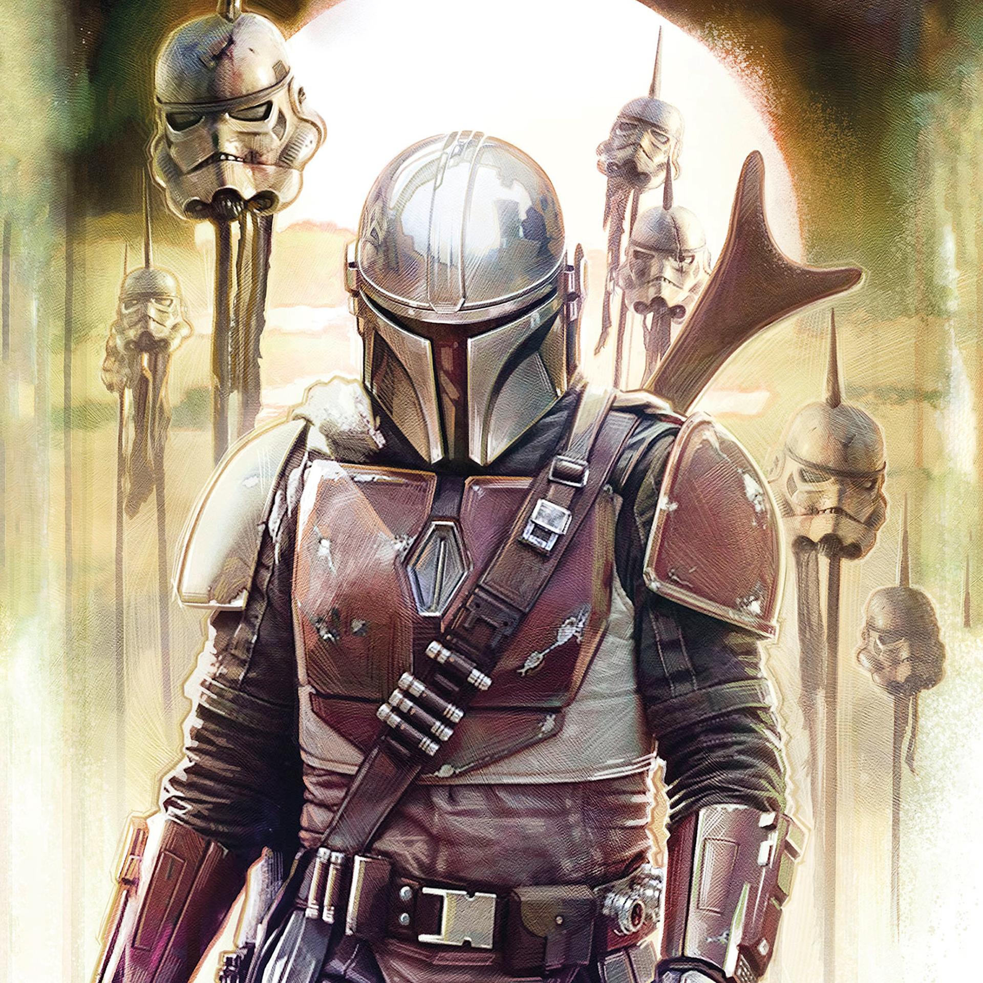 Vlies Fototapete - Star Wars The Mandalorian Big Impaler - 200 x 280 cm
