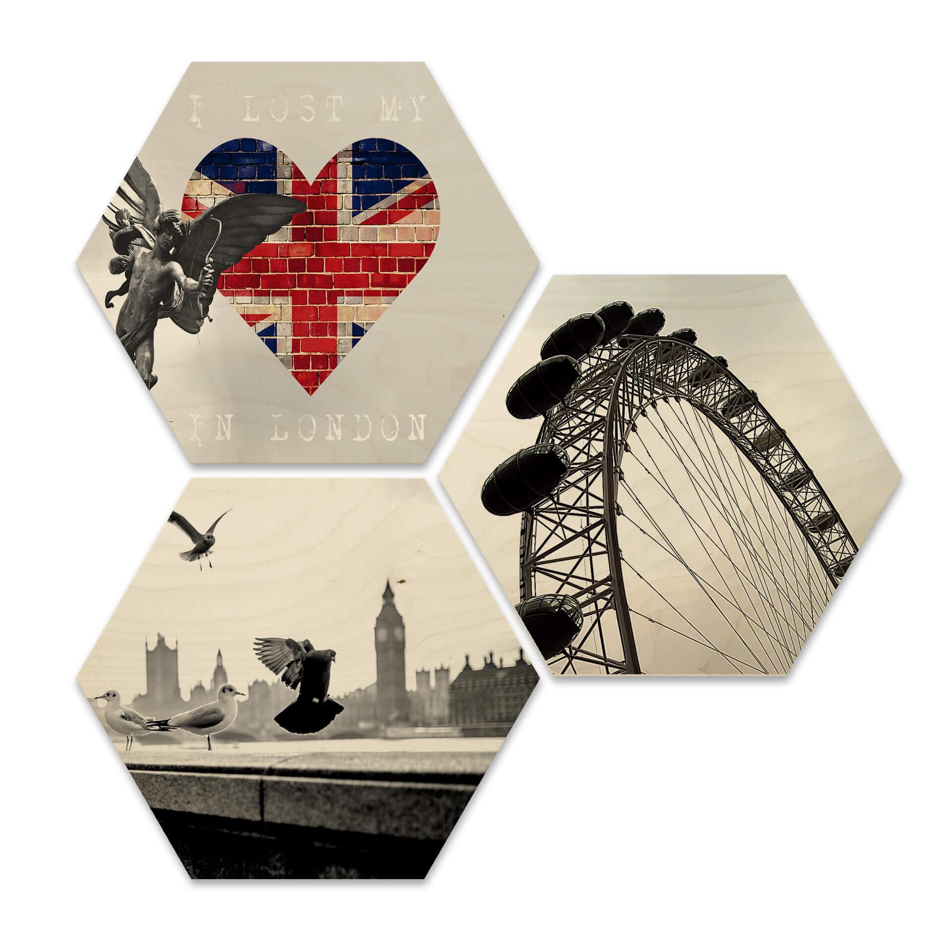 Hexagon hout - Londen
