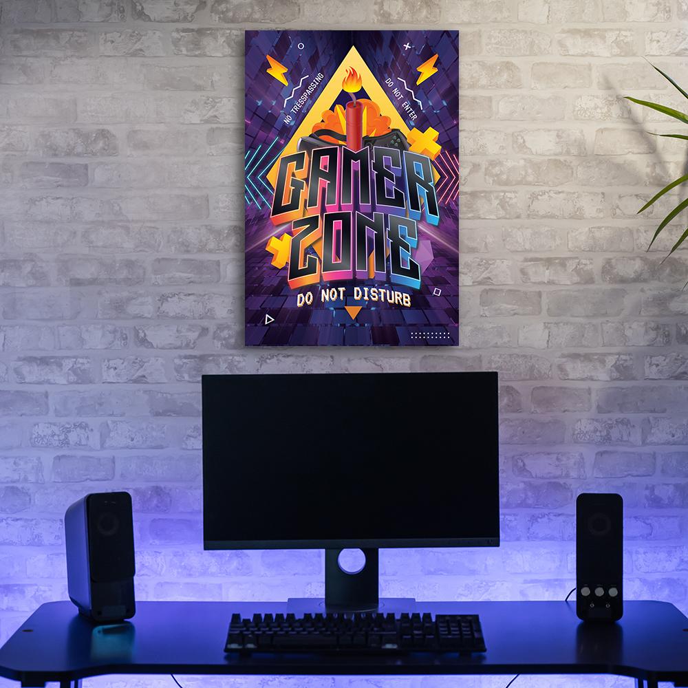 Canvasbillede, Gaming-inskription