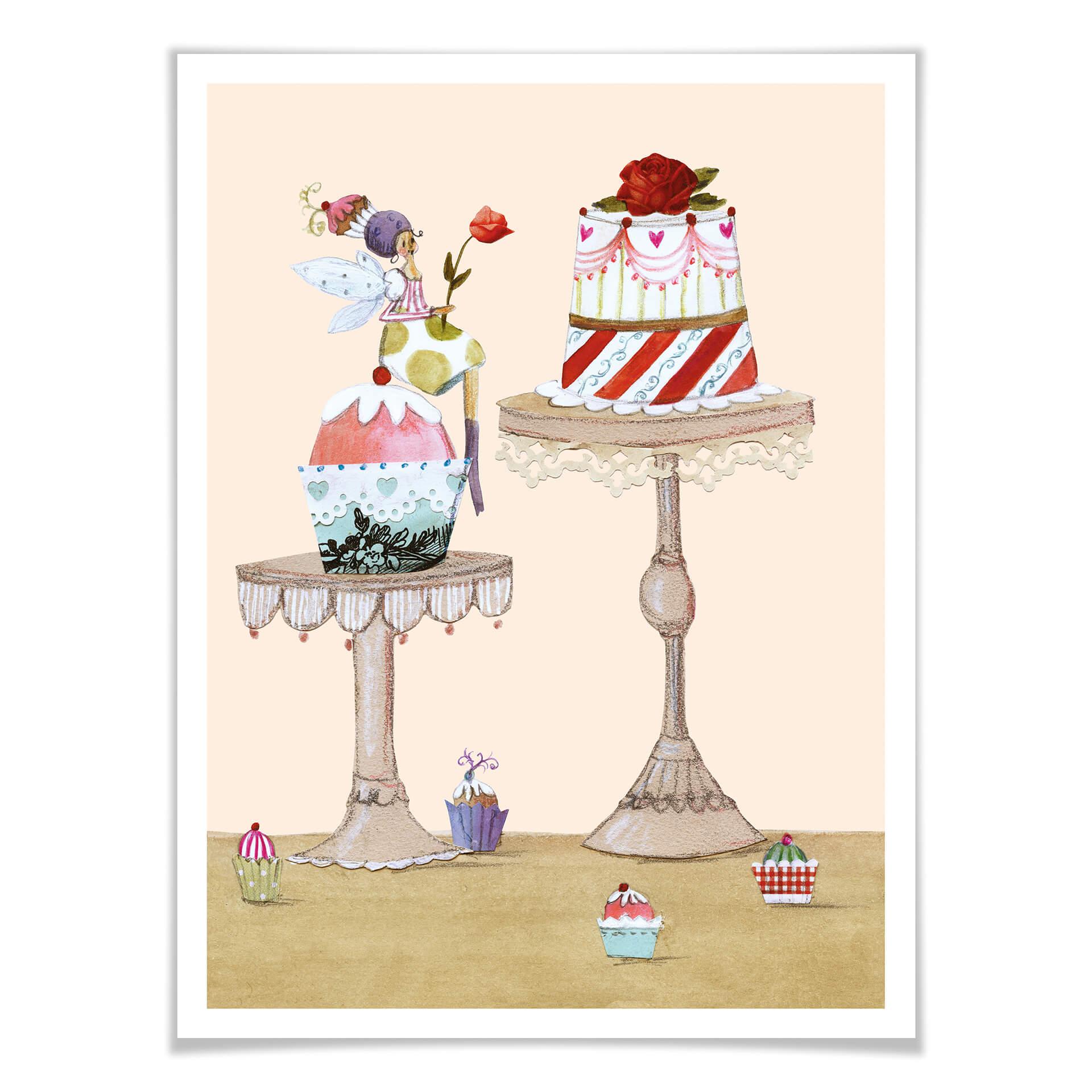 Póster Leffler - Elfo de la tarta