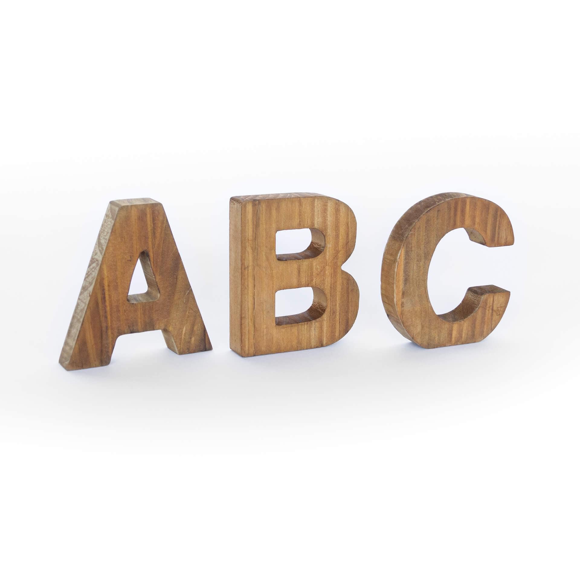 Lettere in legno da appoggio