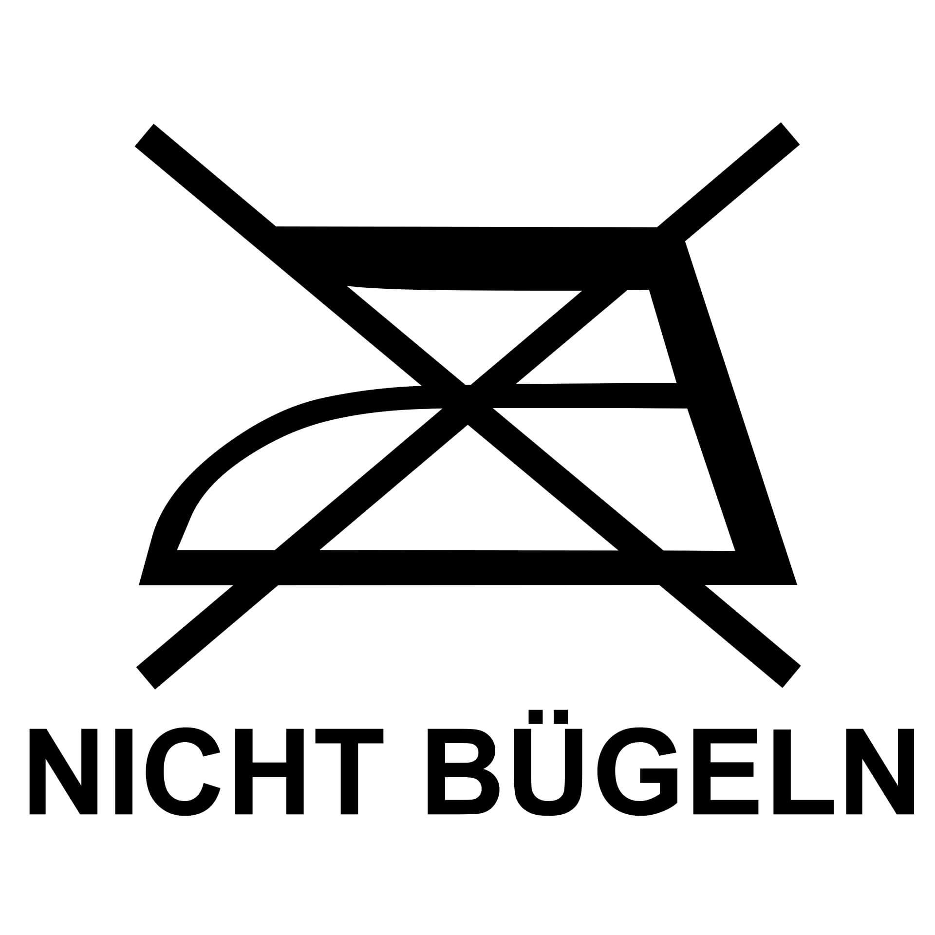 Wandtattoo Wäschezeichen Nicht Bügeln