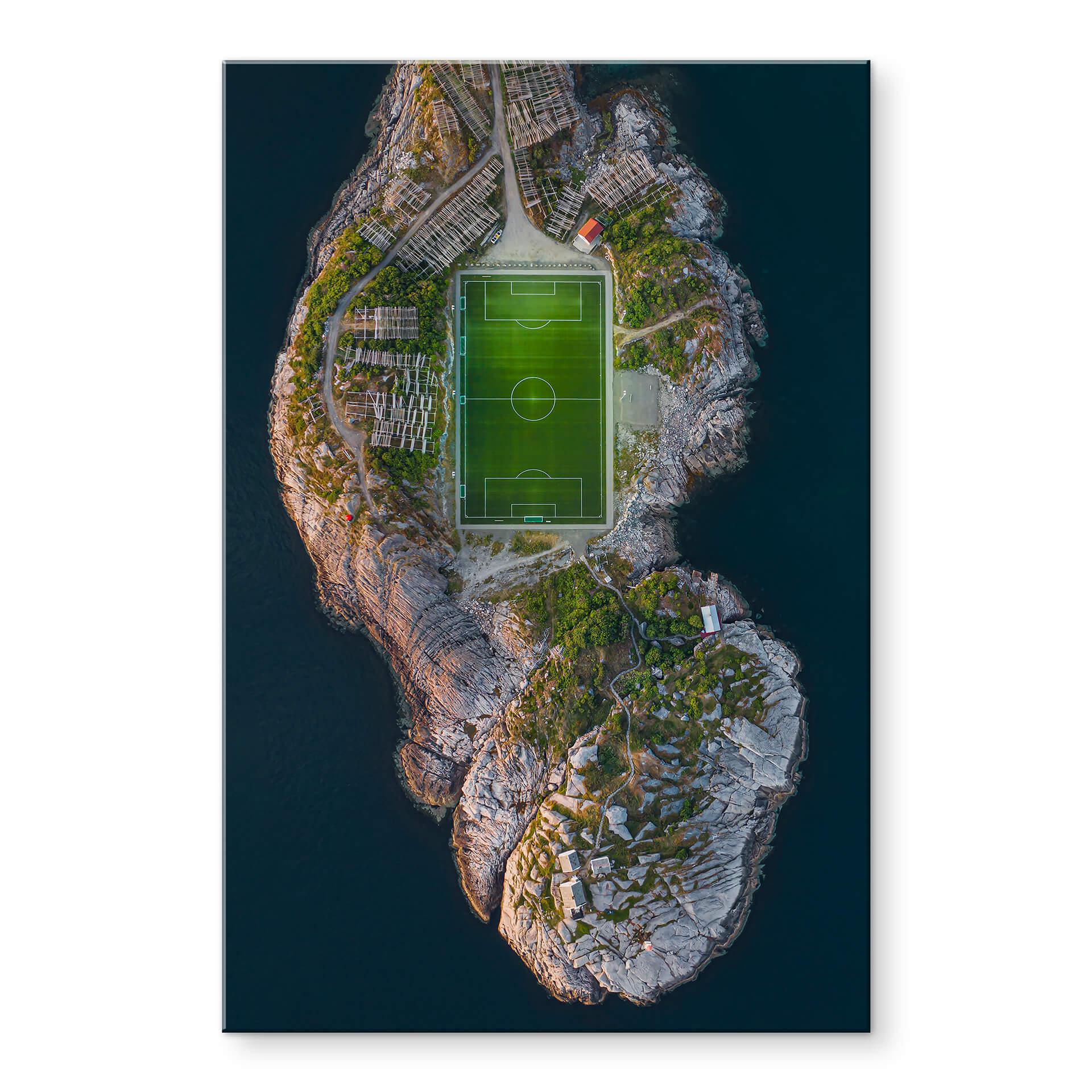 Akrylbillede Simoon - Fodboldbane ved verdens ende