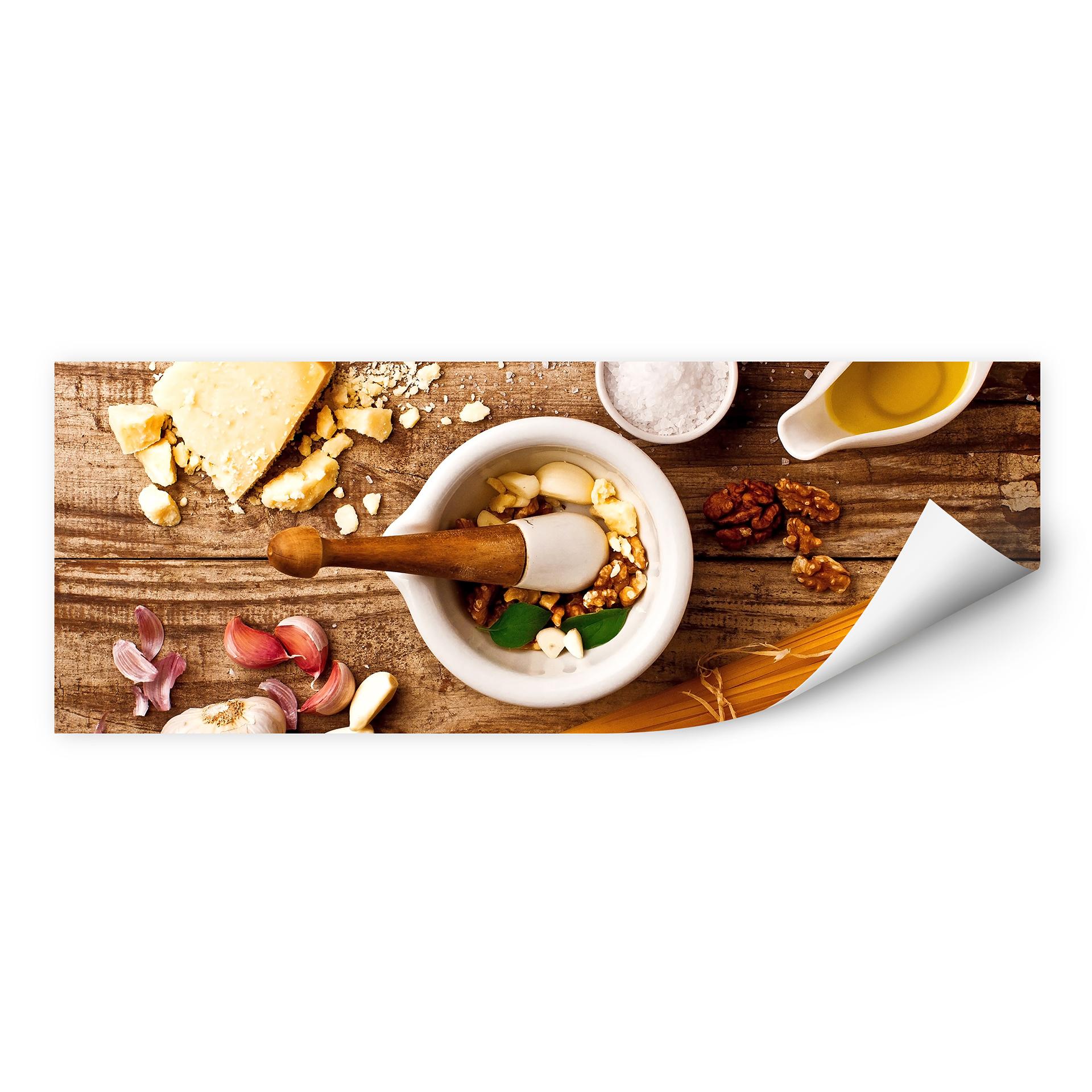 Zelfklevende Poster Laercio - Pesto Recipe - panorama