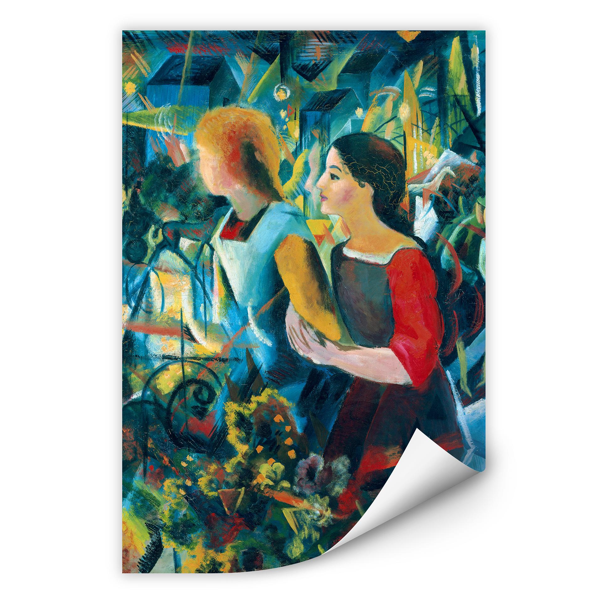 Wallprint Macke - Zwei Mädchen