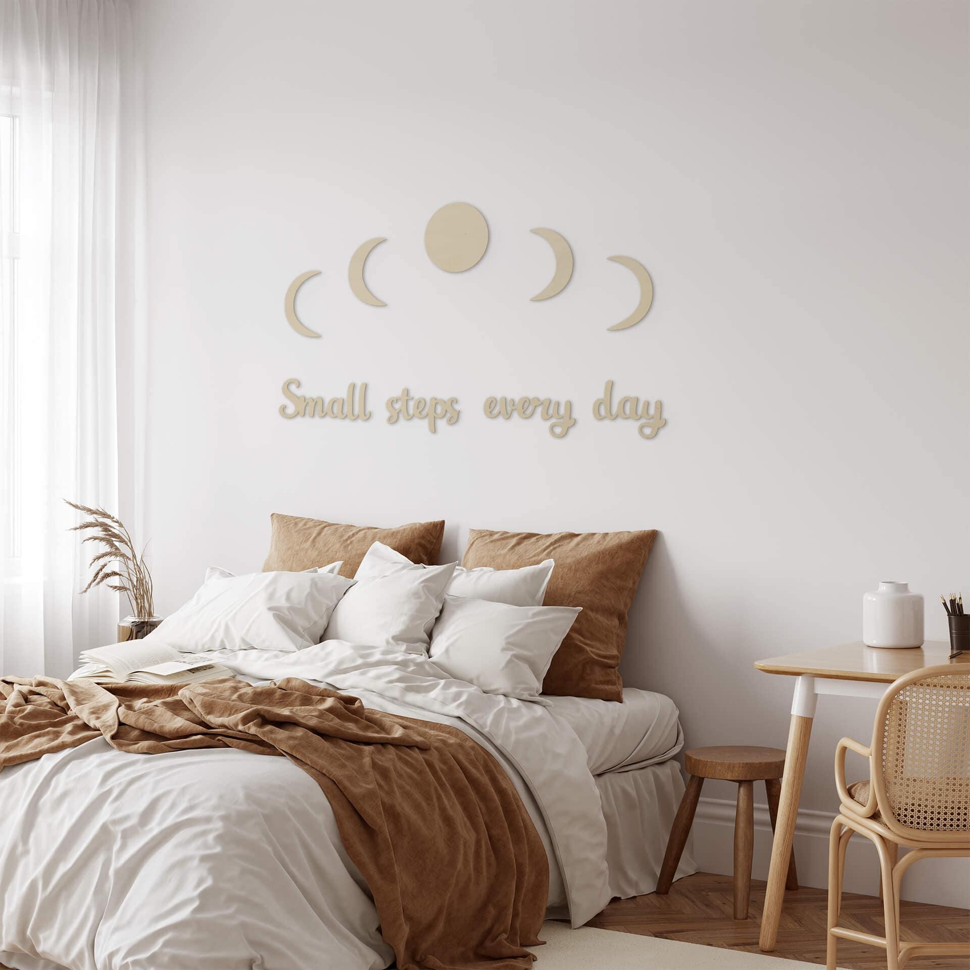 Décoration murale bois placage peuplier - Small steps every day