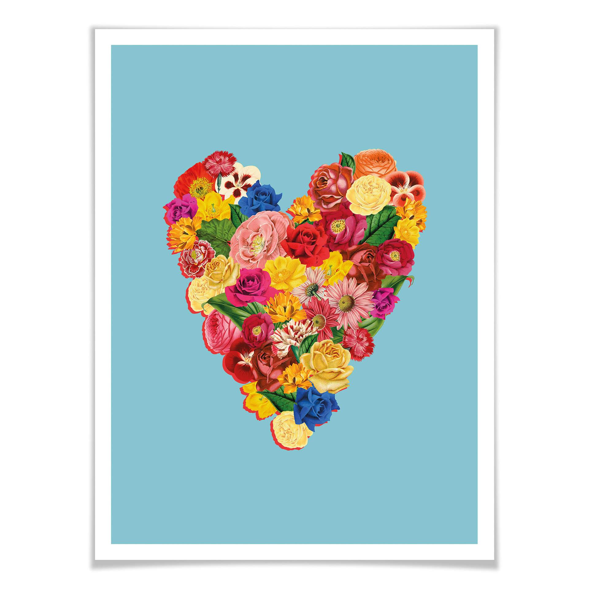 Plakat Frida Floral Studio - Heart Floral