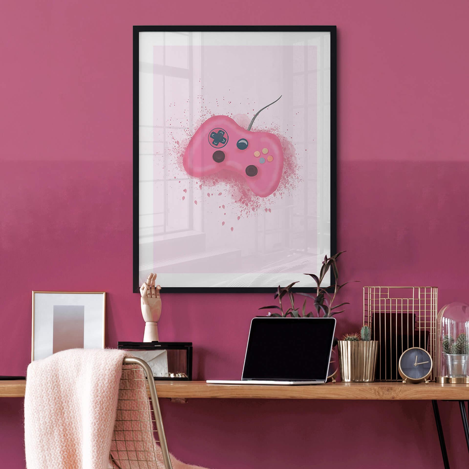 Plakat Eleonora - Pink Gaming Controller
