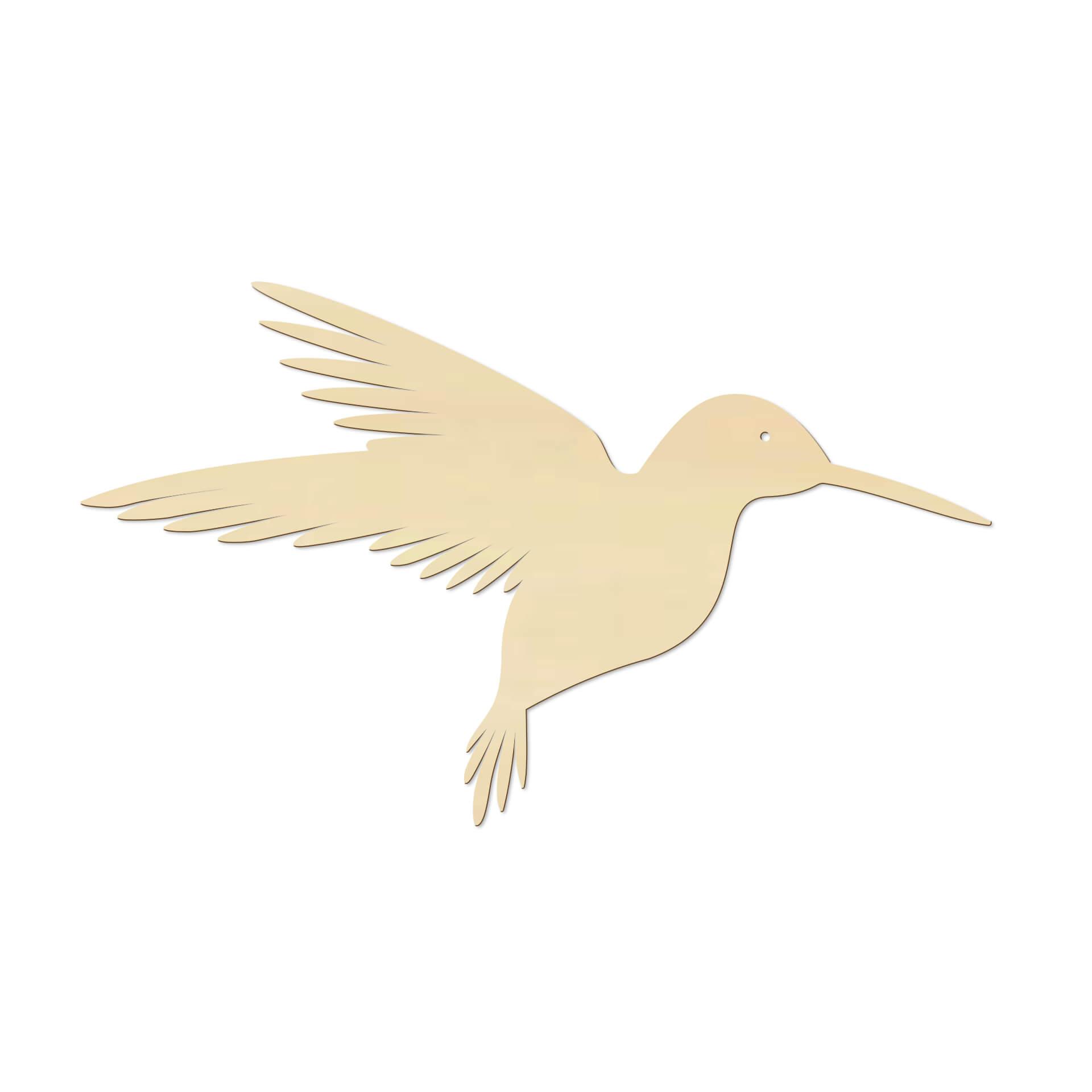 Decoro in legno - Colibrì