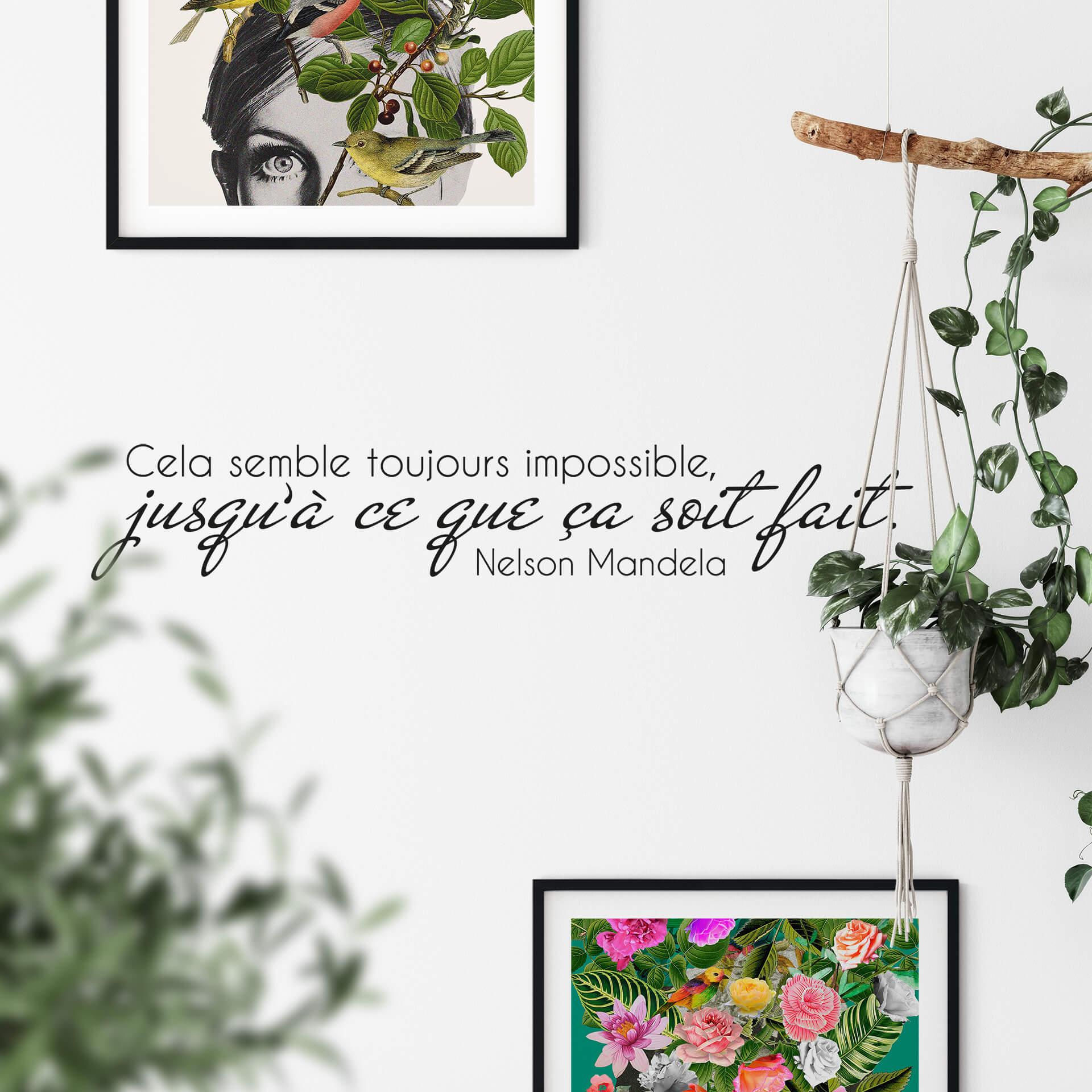 Sticker mural - Sticker mural Cela semble toujours impossible...