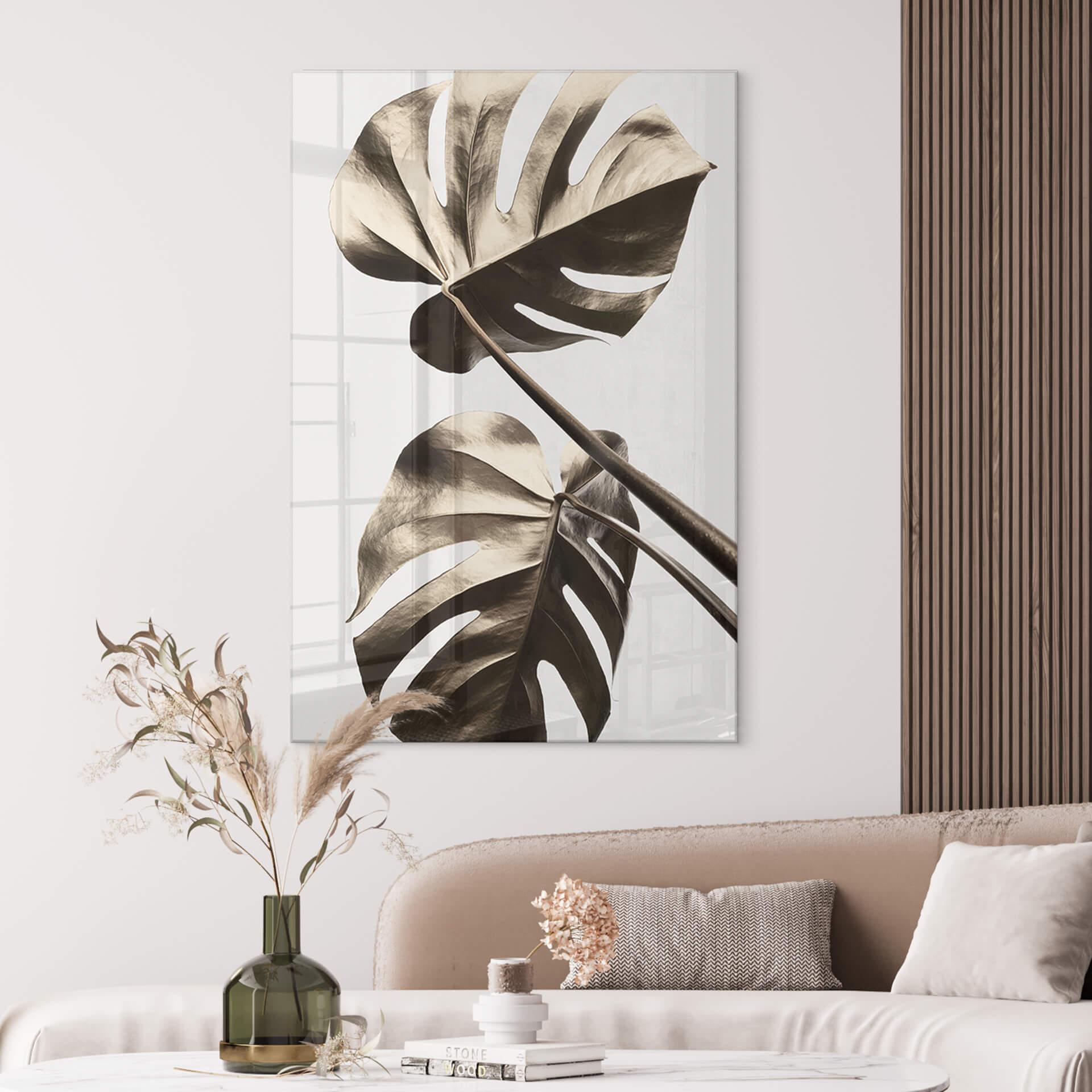 Akrylbillede 1X Studio - Golden Monstera