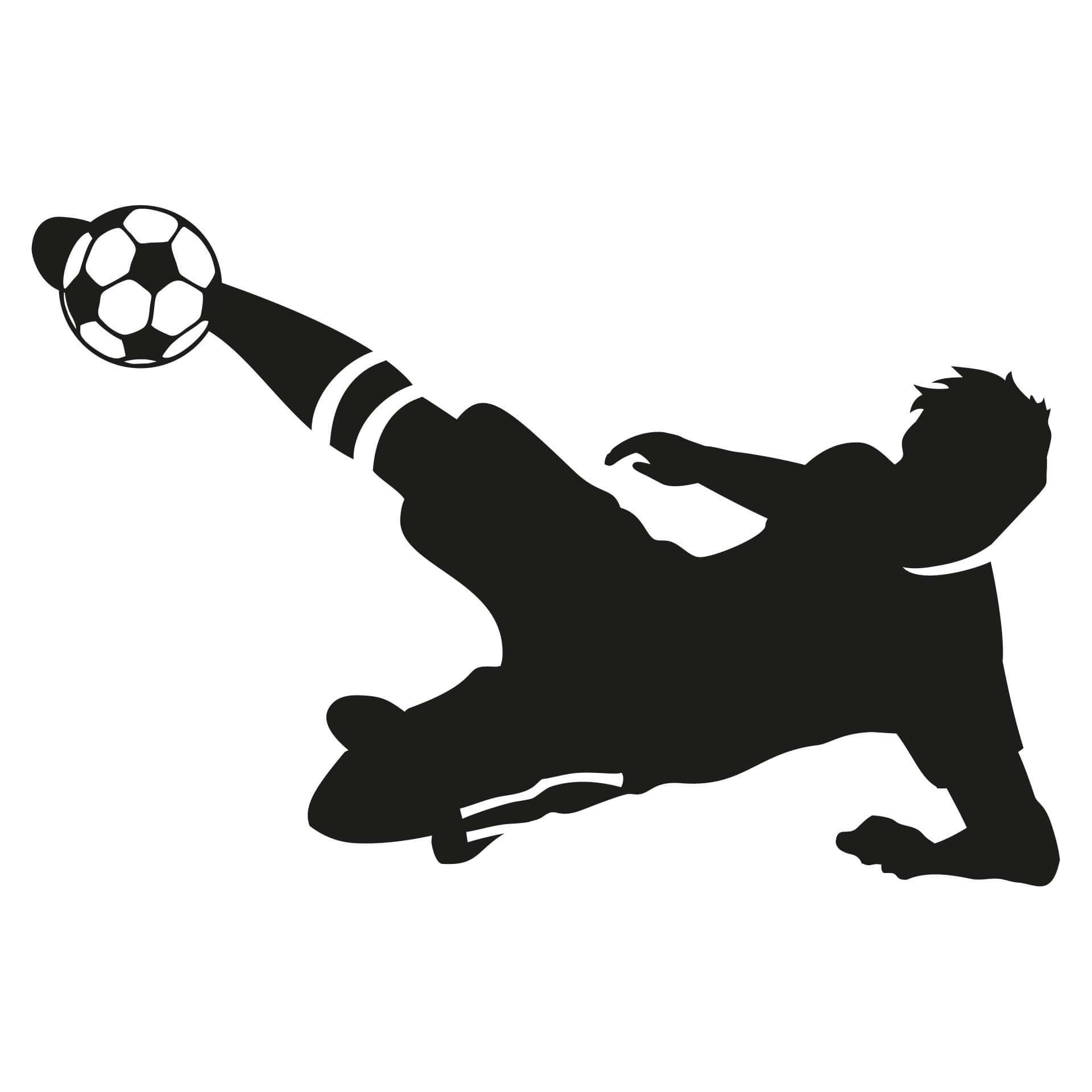 Muursticker Voetballer 3