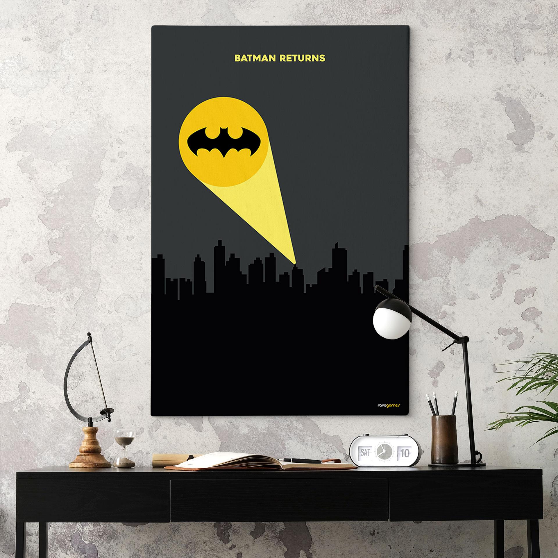 Lærredsprint - Inspireret af filmen "Batman Returns" - Gomes