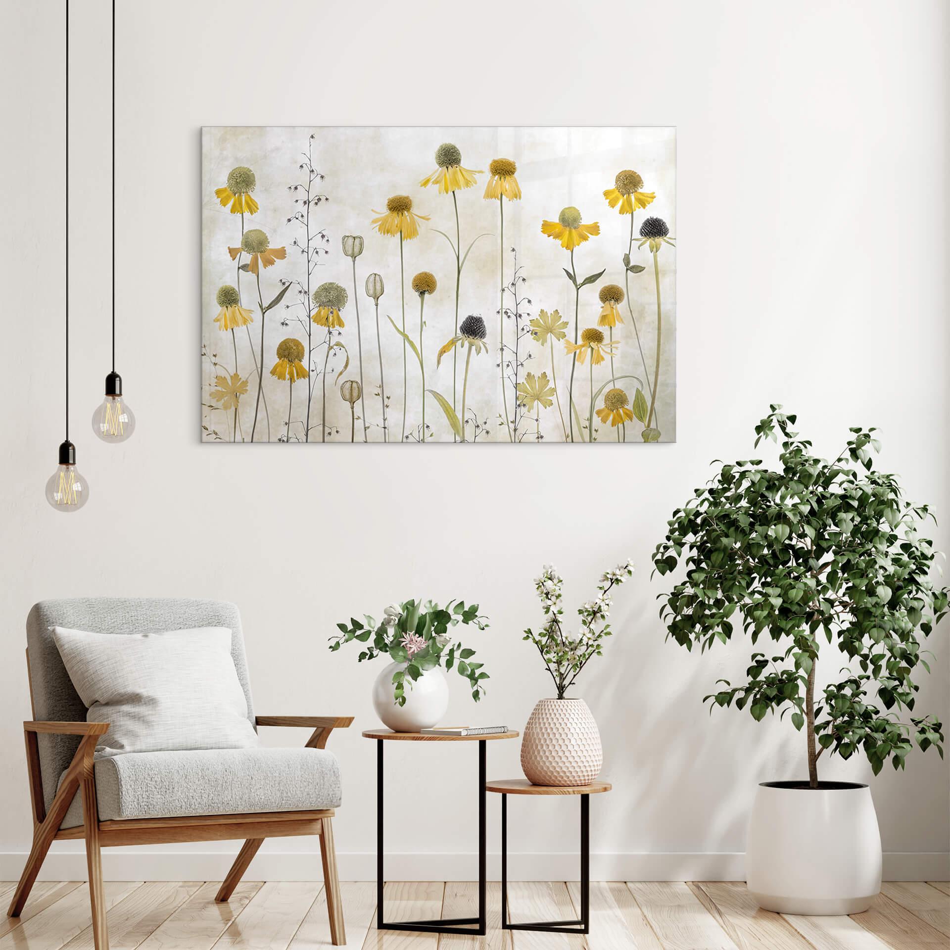 Plexiglas Disher - Zomerbloemen