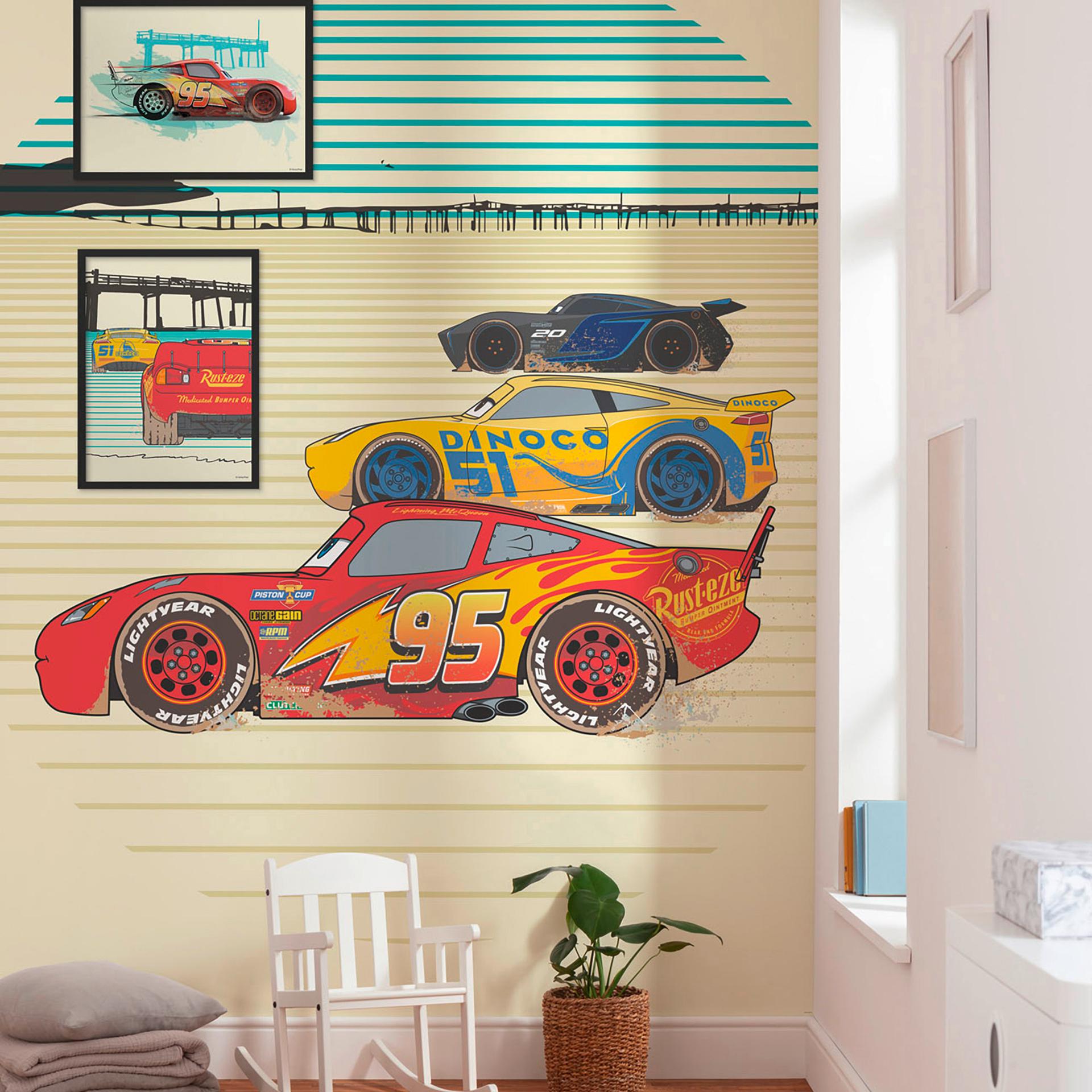 Vliesbehang - Cars Stream Lines - 200 x 280 cm