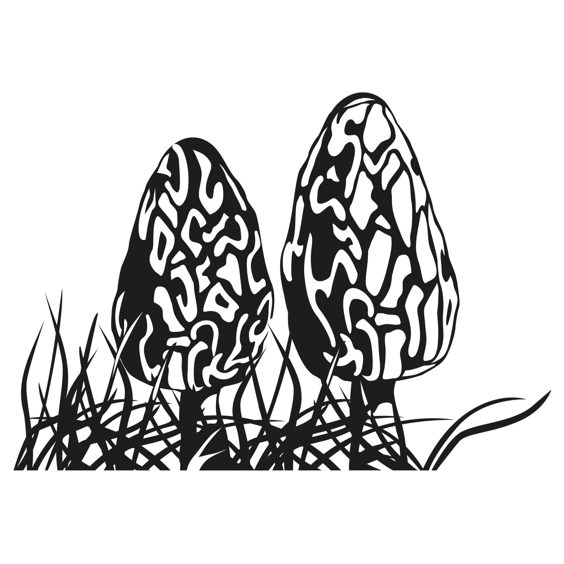 Muursticker Paddestoelen II Muursticker