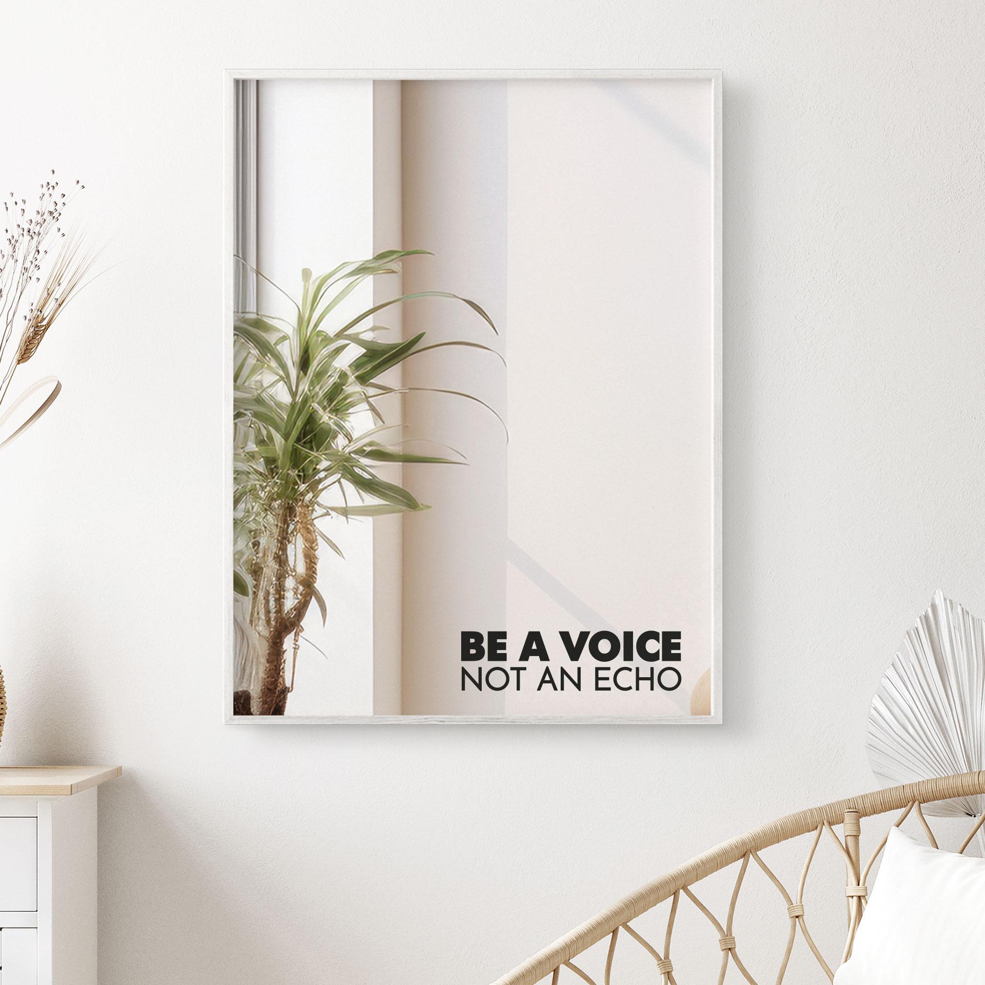 Spiegel Sticker Be a voice not an echo