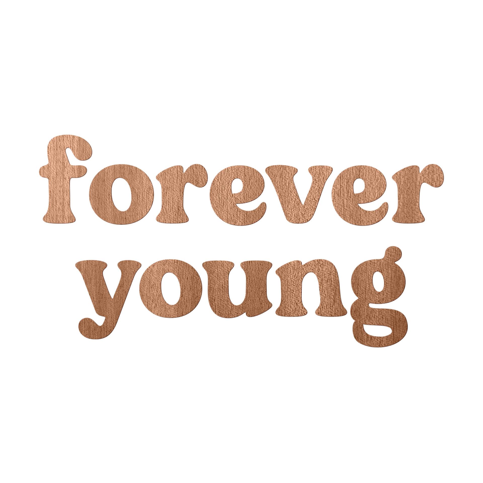 Decoro in legno Forever Young