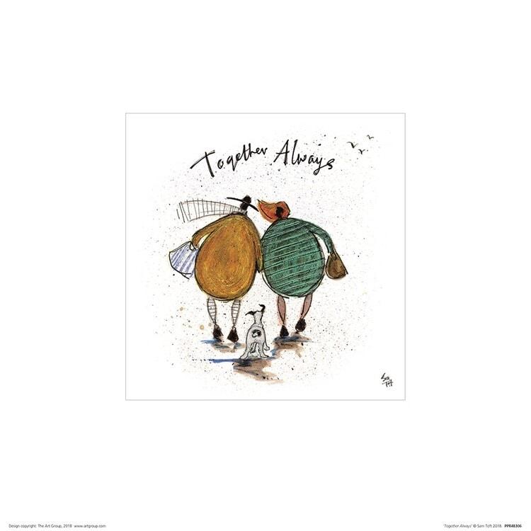 Plakat Sam Toft - Together Always kunsttryk, Sam Toft (30 x 30 cm)