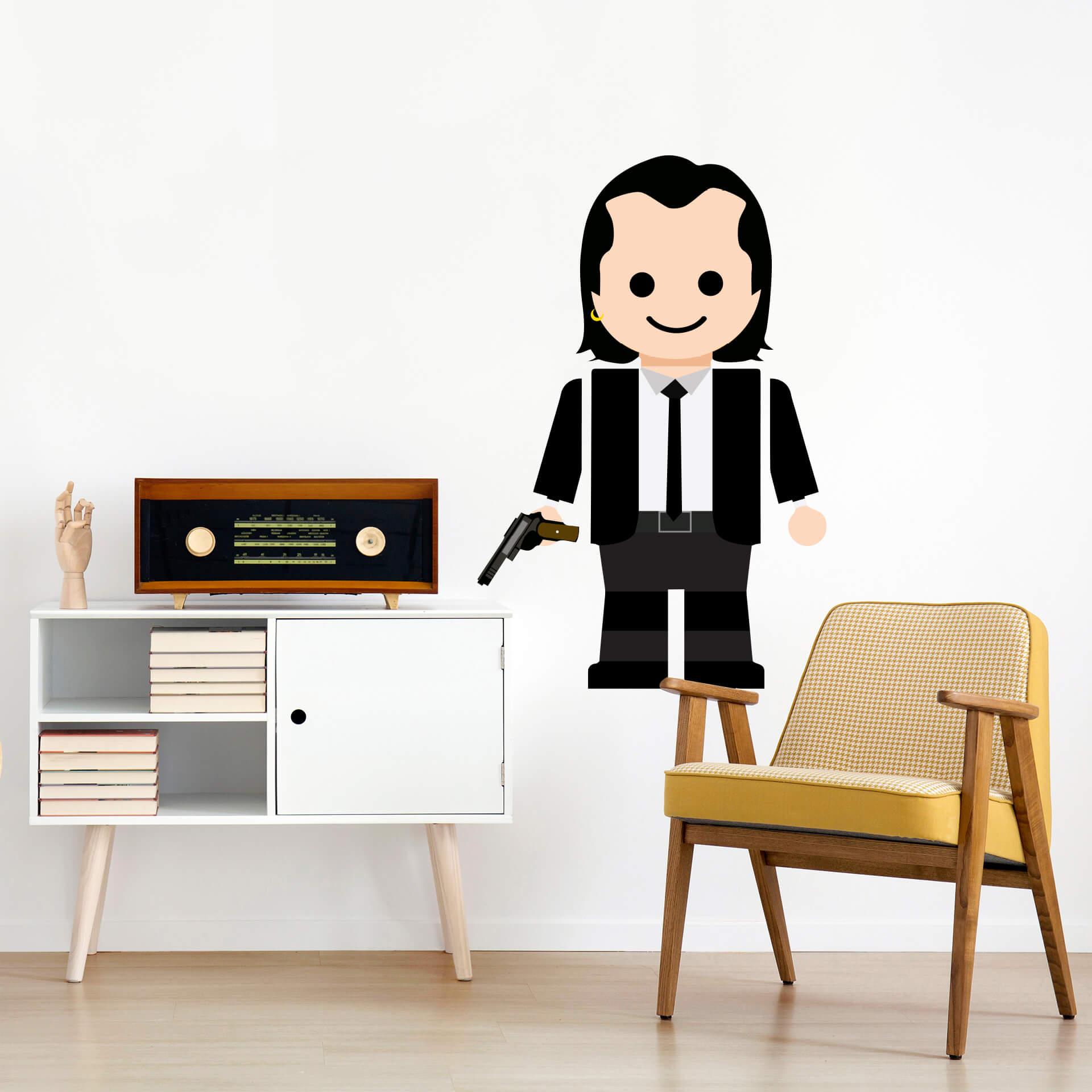Muursticker Gomes Pulp Fiction - Vincent