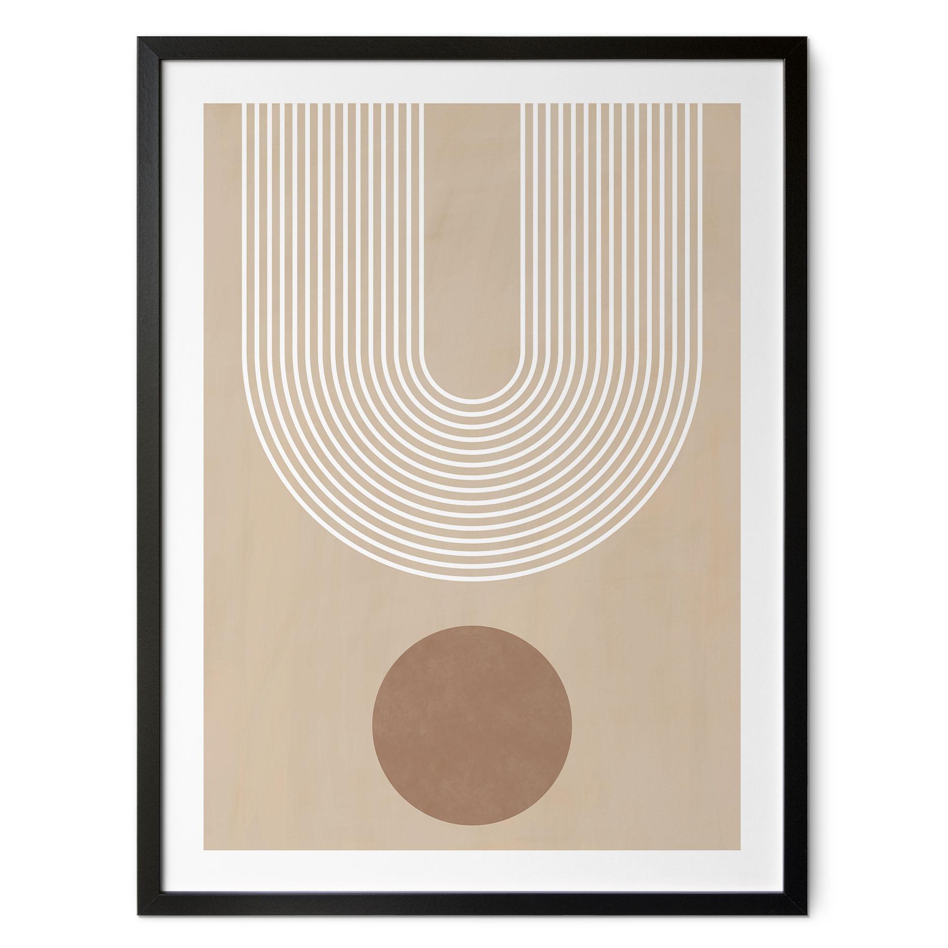 Plakat Abstrakt geometri i balance - Ristova
