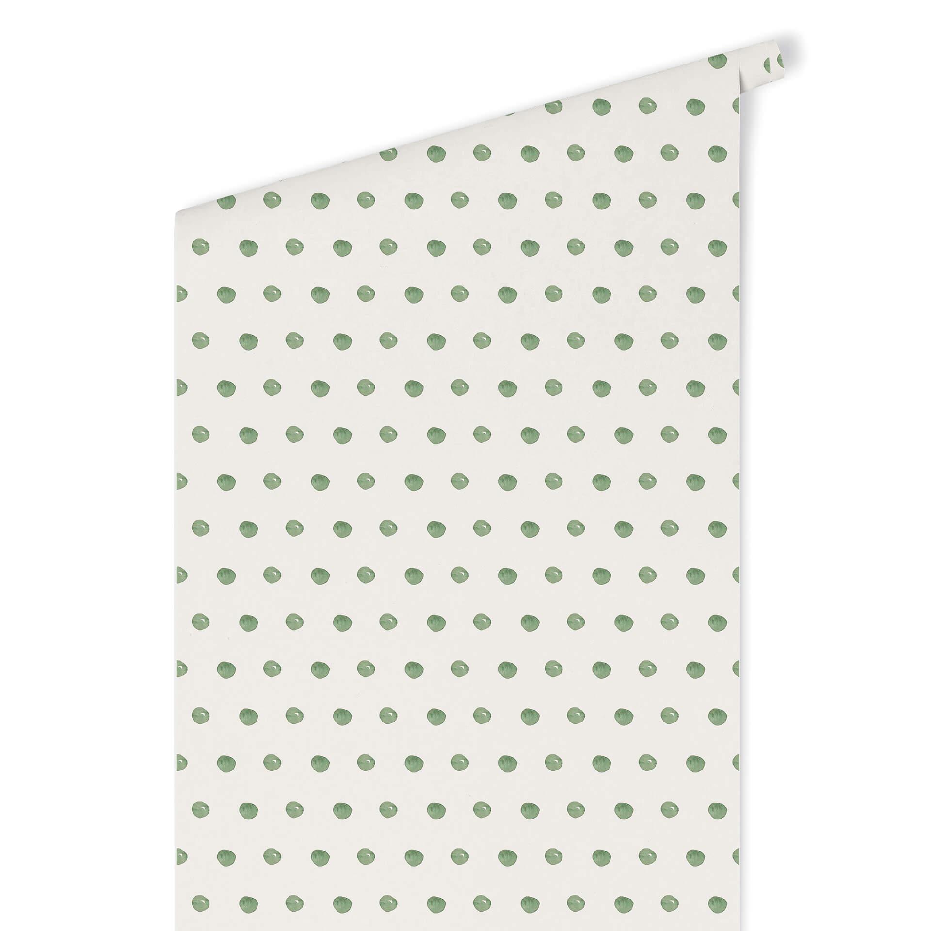Patroonbehang – Aquarel Dots 02 – groen
