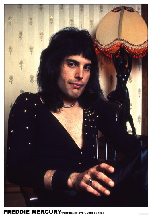 Plakat Freddie Mercury - London 1974, Plakat (59,4 x 84 cm)