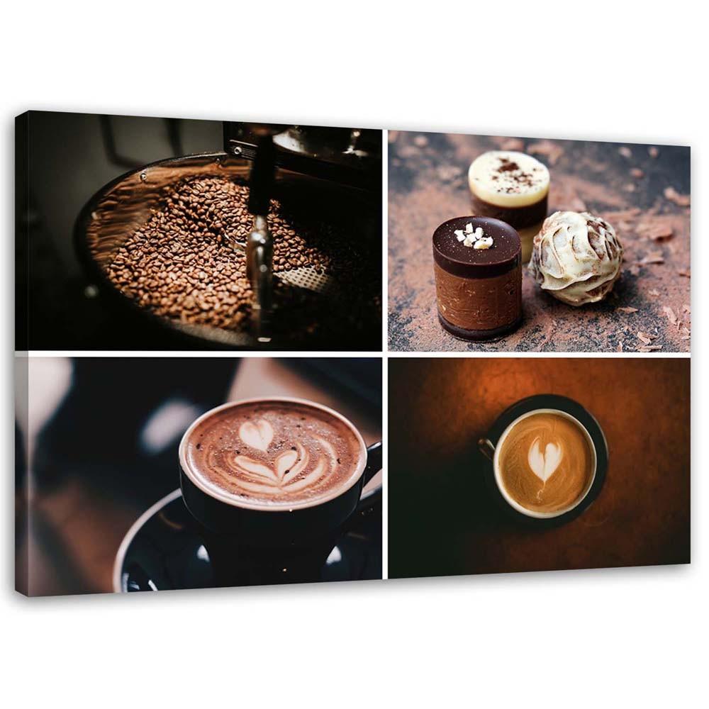 Canvasbillede, Kaffe og slik