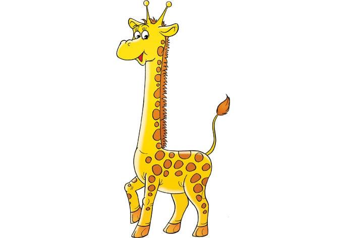 Fensterbild Giraffe 1