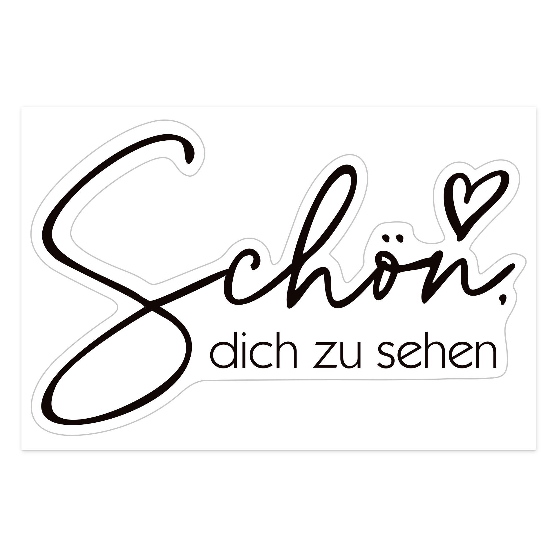 Spiegelsticker, Dekorativer Sticker Schön, dich zu sehen