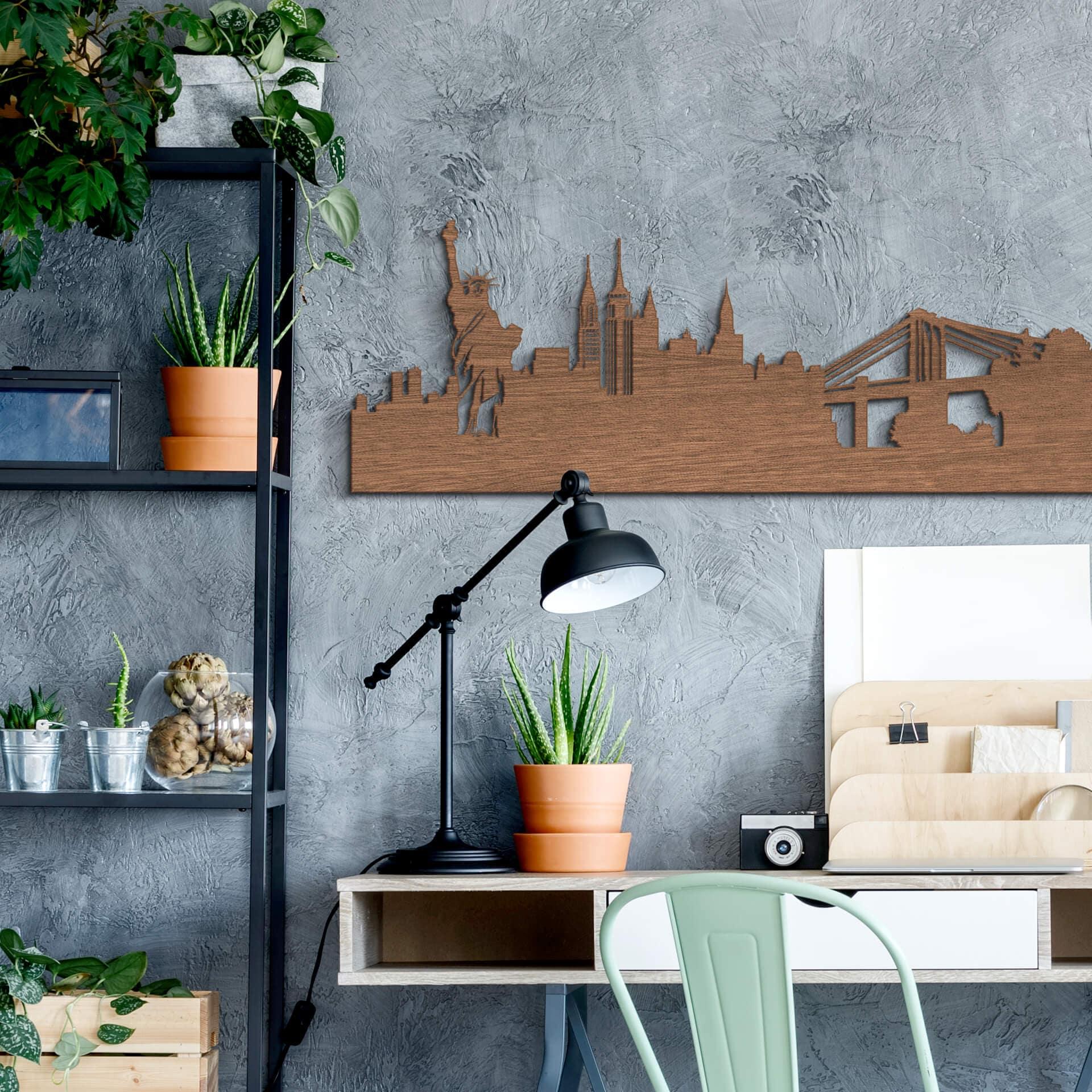 Decoro in legno – Skyline New York