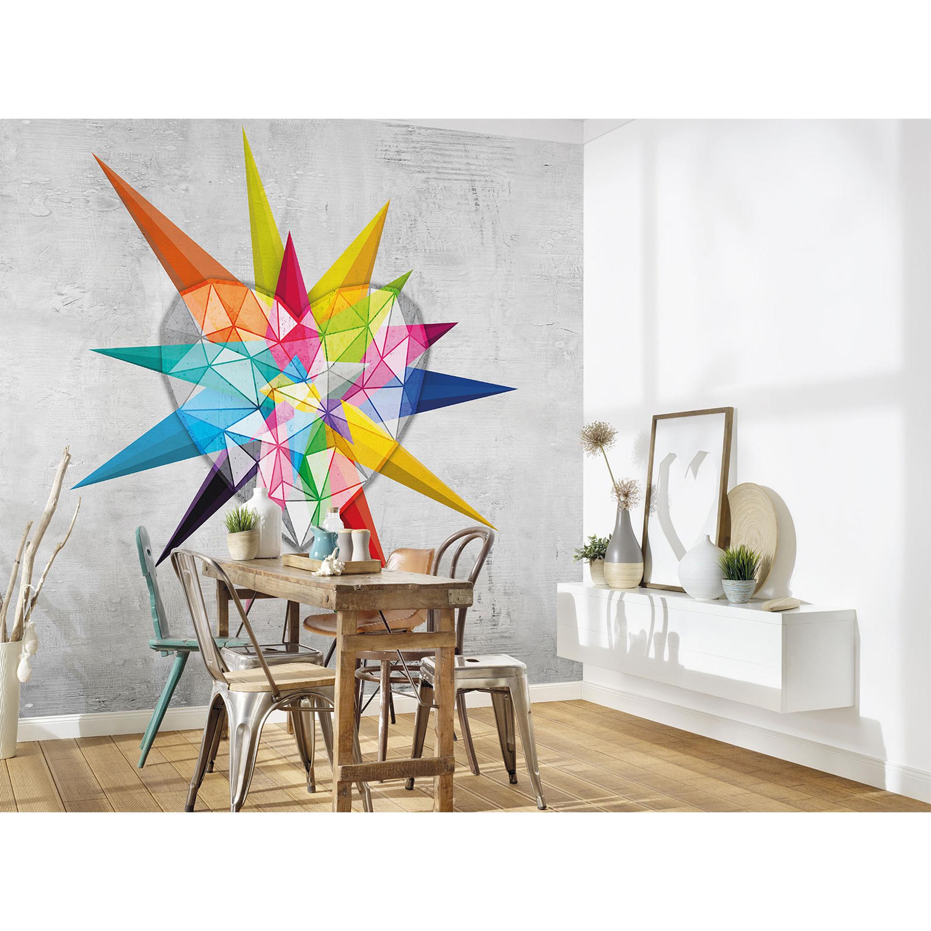 Architects Paper Papier peint photo Atelier 47 Heart Star effet 3d bleu, vert, turquoise