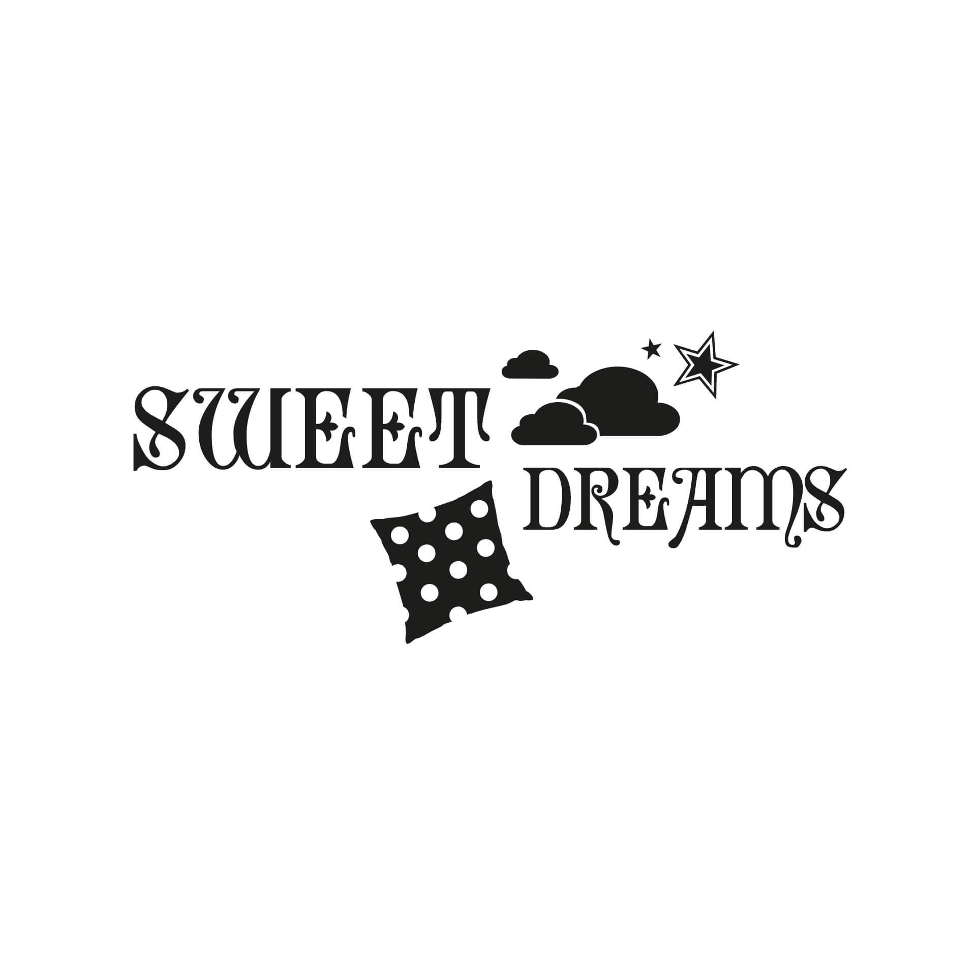 Adesivo murale - Sweet Dreams con cuscini