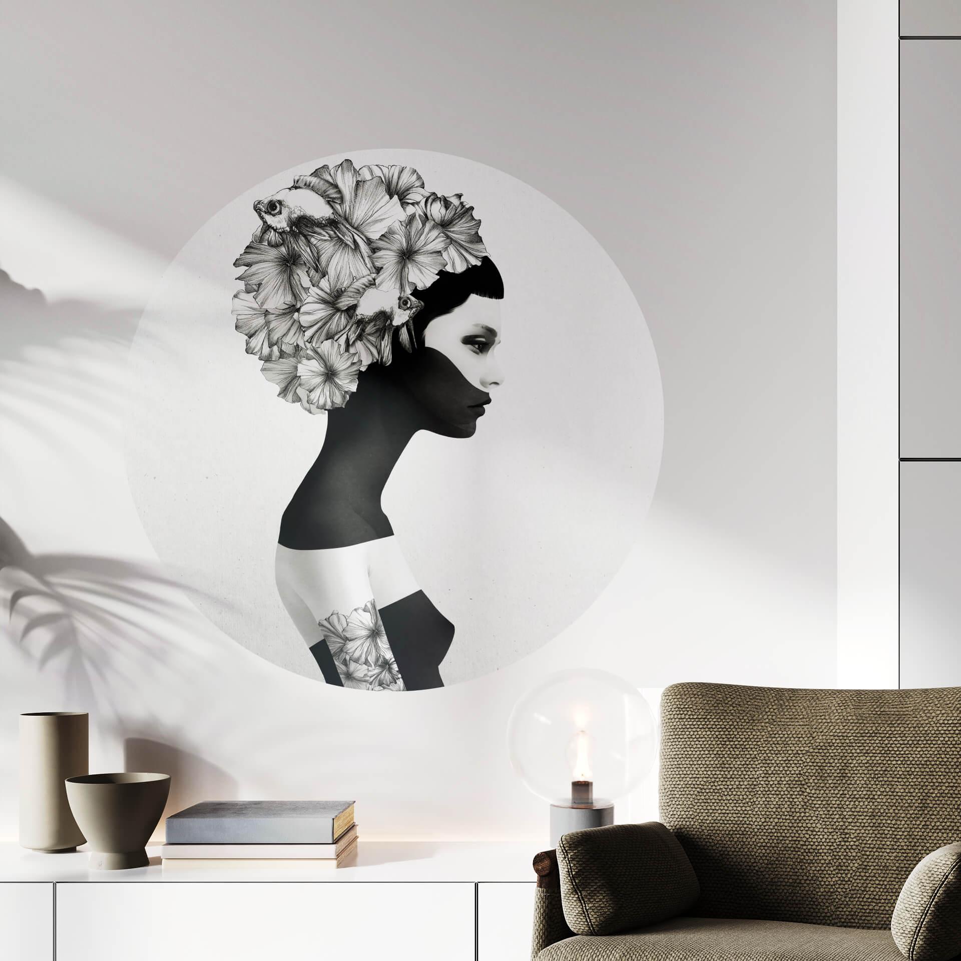 Muursticker Rond - Ireland - Marianna