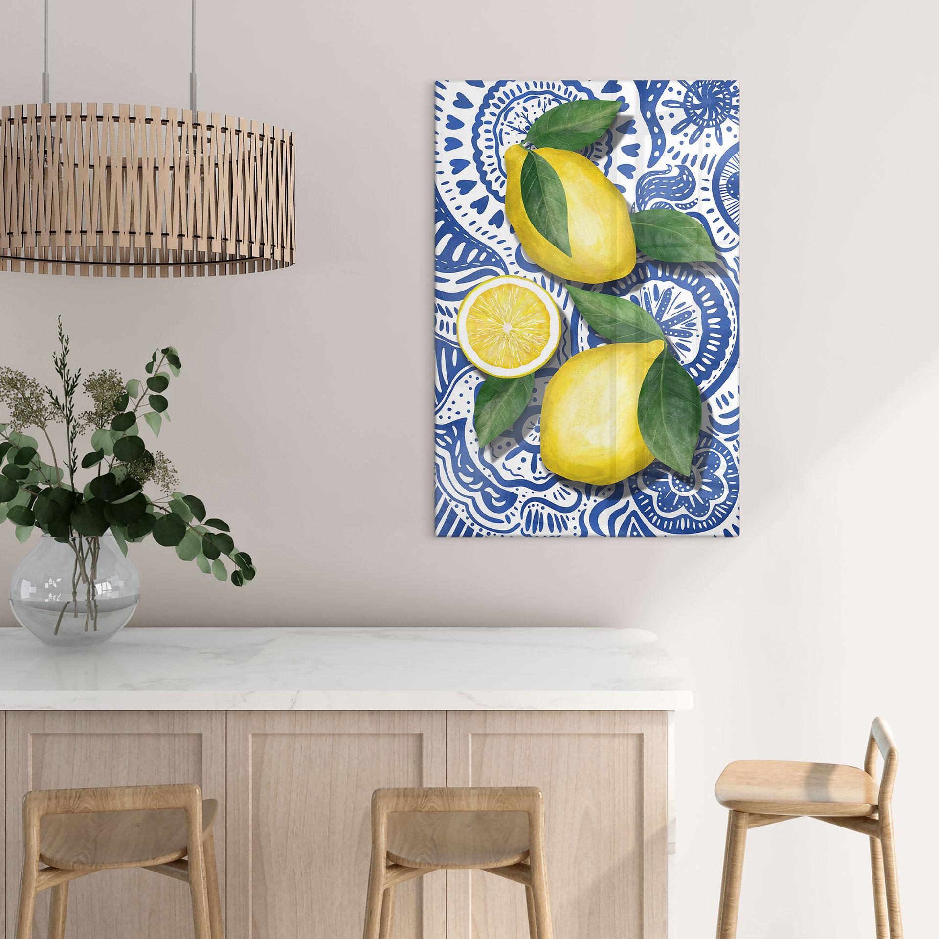 Glasbillede - Sicilianske citroner | Sommerflair til køkkenet - EMELIEmaria