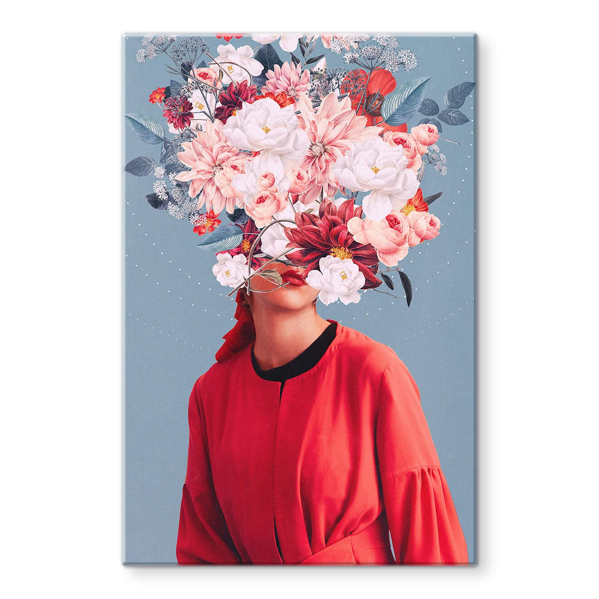 Glasbillede - Moth - Flower Lady