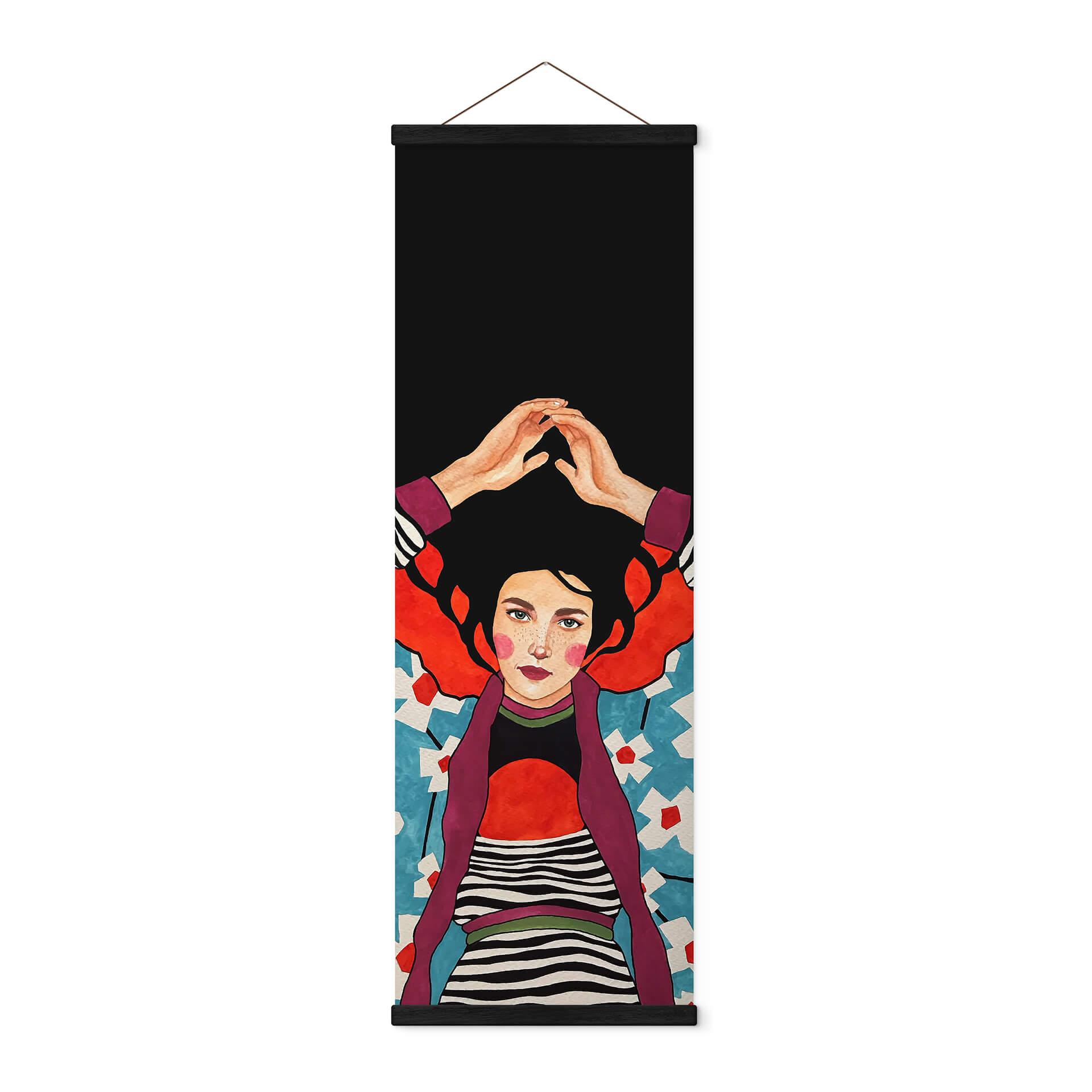 Tekstil plakat Woman with a calm soul - Hülya
