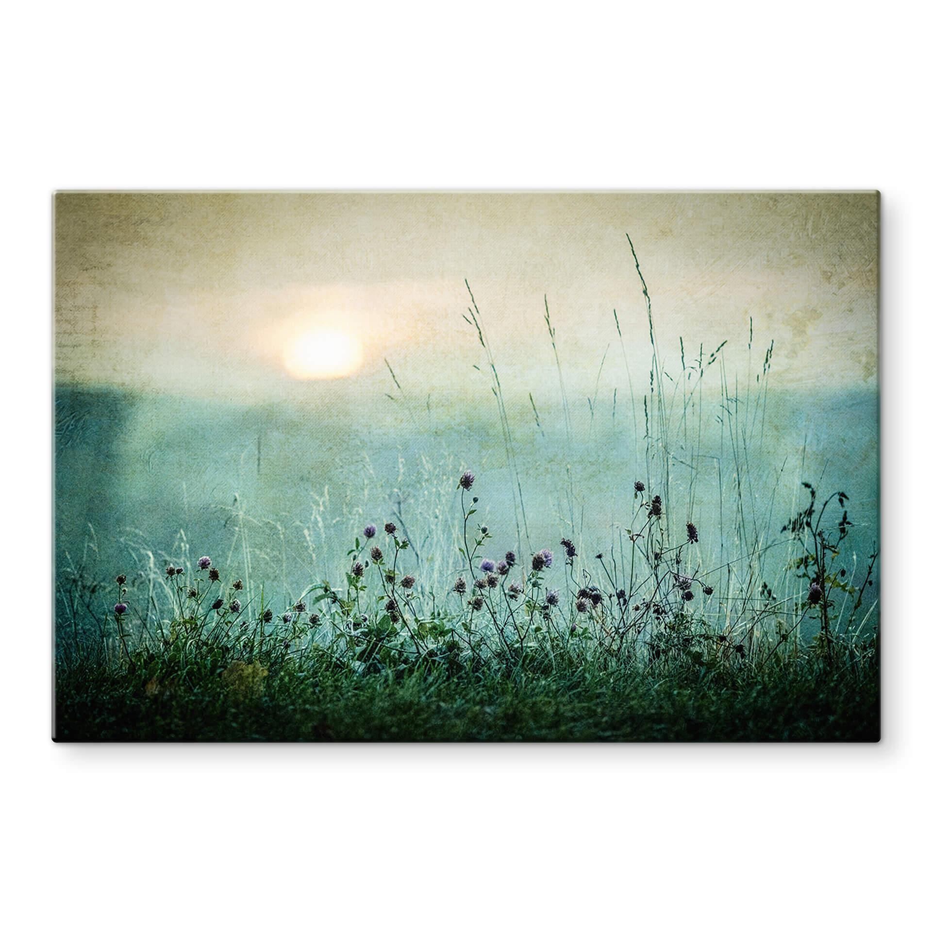 Glasbillede - Kværnstrøm - Dew-covered sunrise