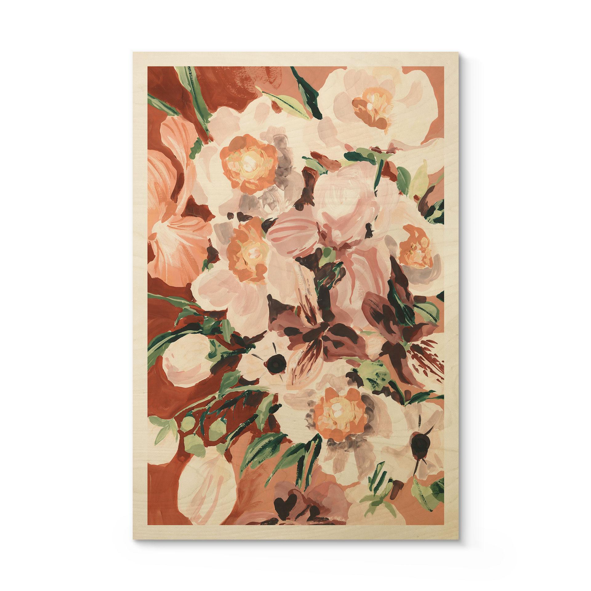 Træplakat Orkidéblomster - Zwara