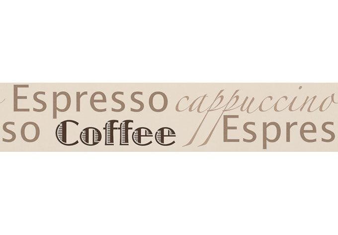 A.S. Création Bordüre Only Borders Borte Küche Kaffee selbstklebend braun, creme