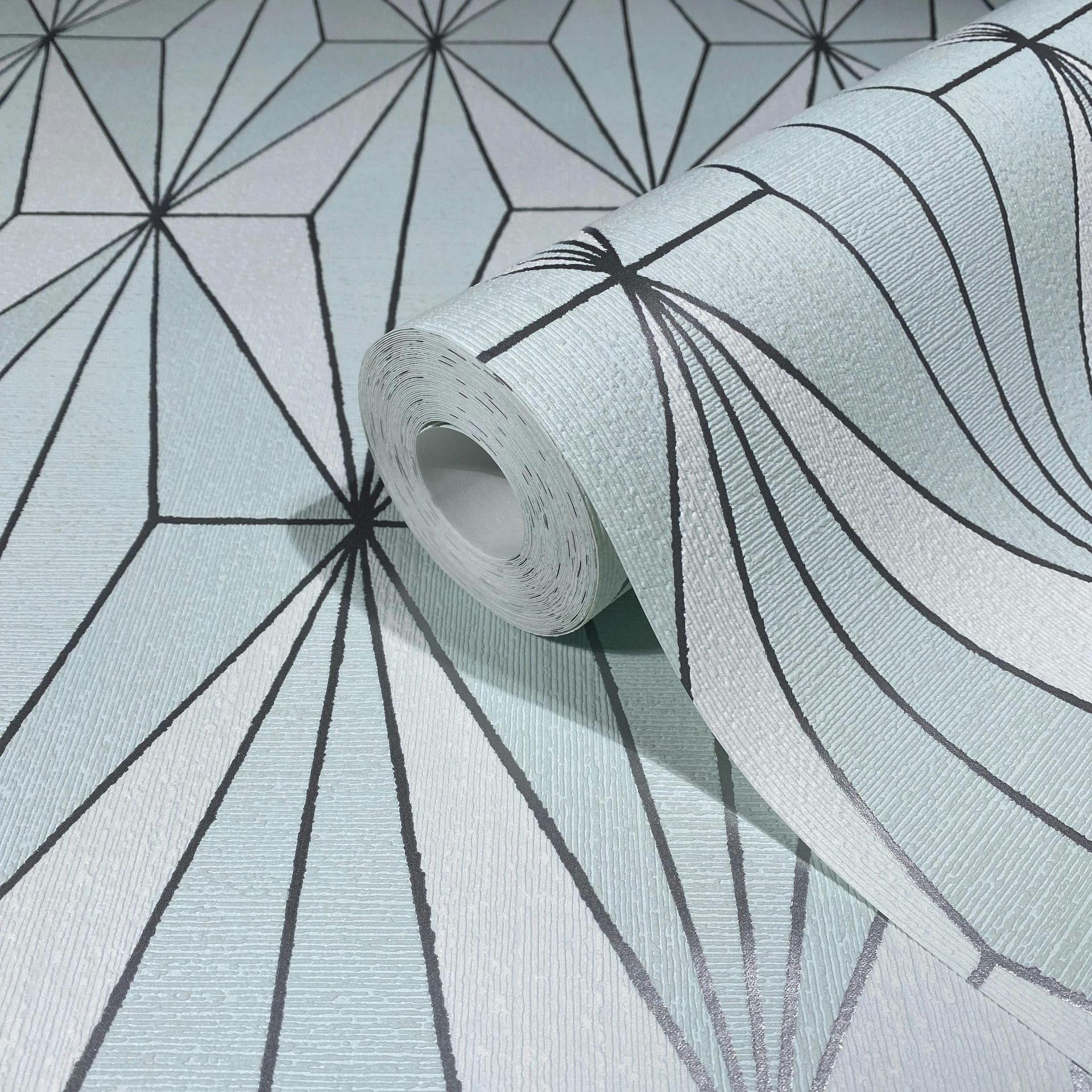 Vliestapete Grafisch Modern in Grün
